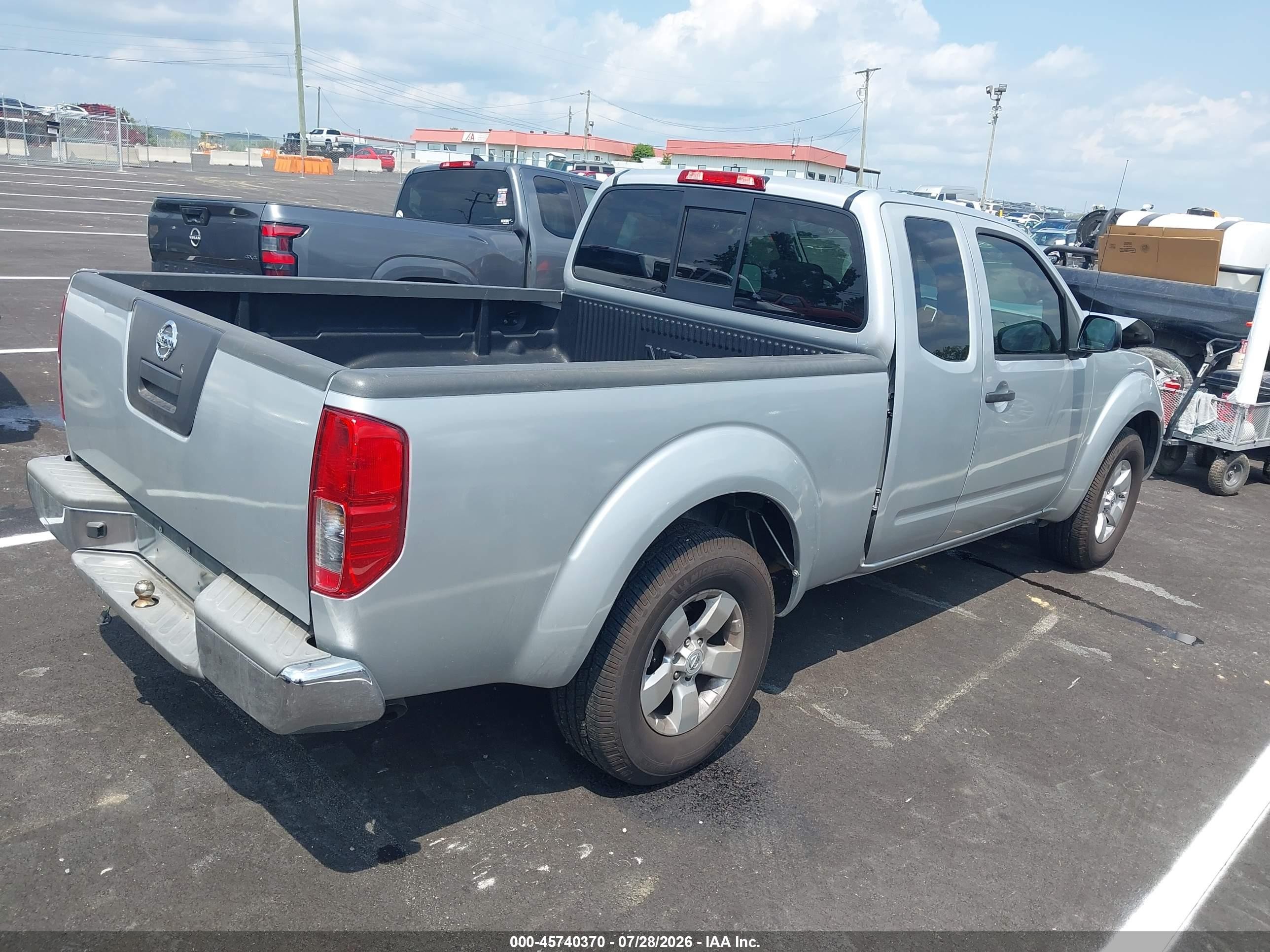 2012 Nissan Frontier Sv Silver vin: 1N6AD0CU6CC415895