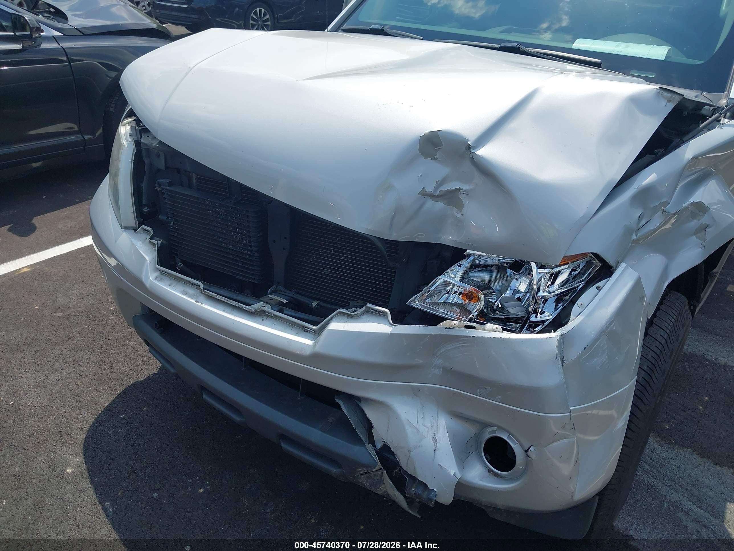 2012 Nissan Frontier Sv Silver vin: 1N6AD0CU6CC415895
