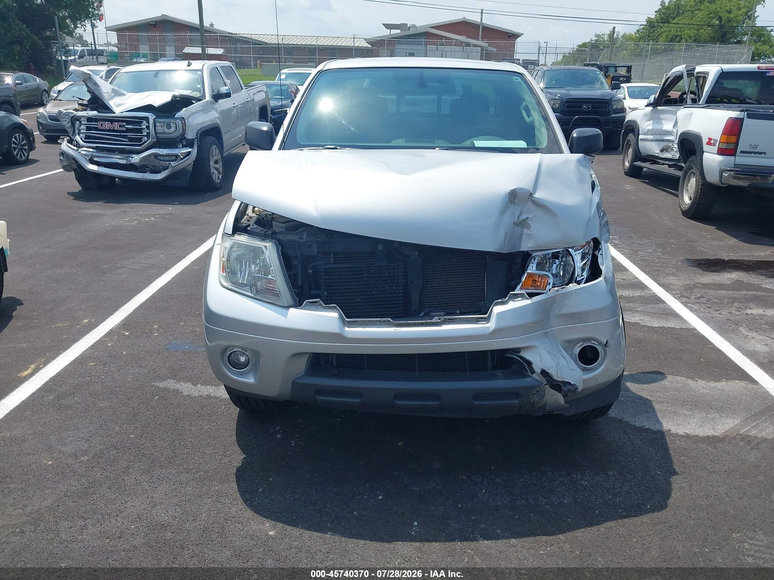 2012 Nissan Frontier Sv Silver vin: 1N6AD0CU6CC415895