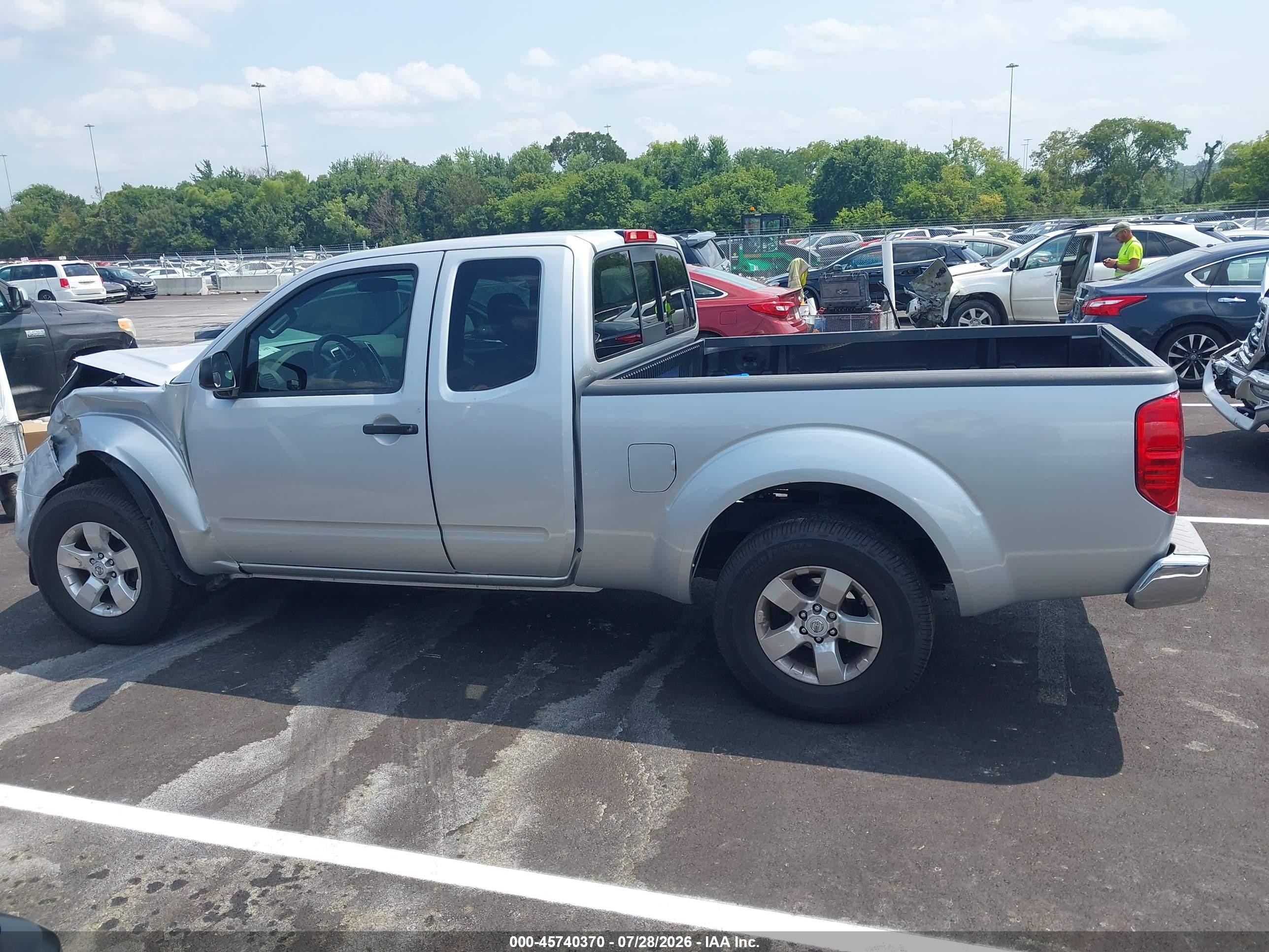 2012 Nissan Frontier Sv Silver vin: 1N6AD0CU6CC415895