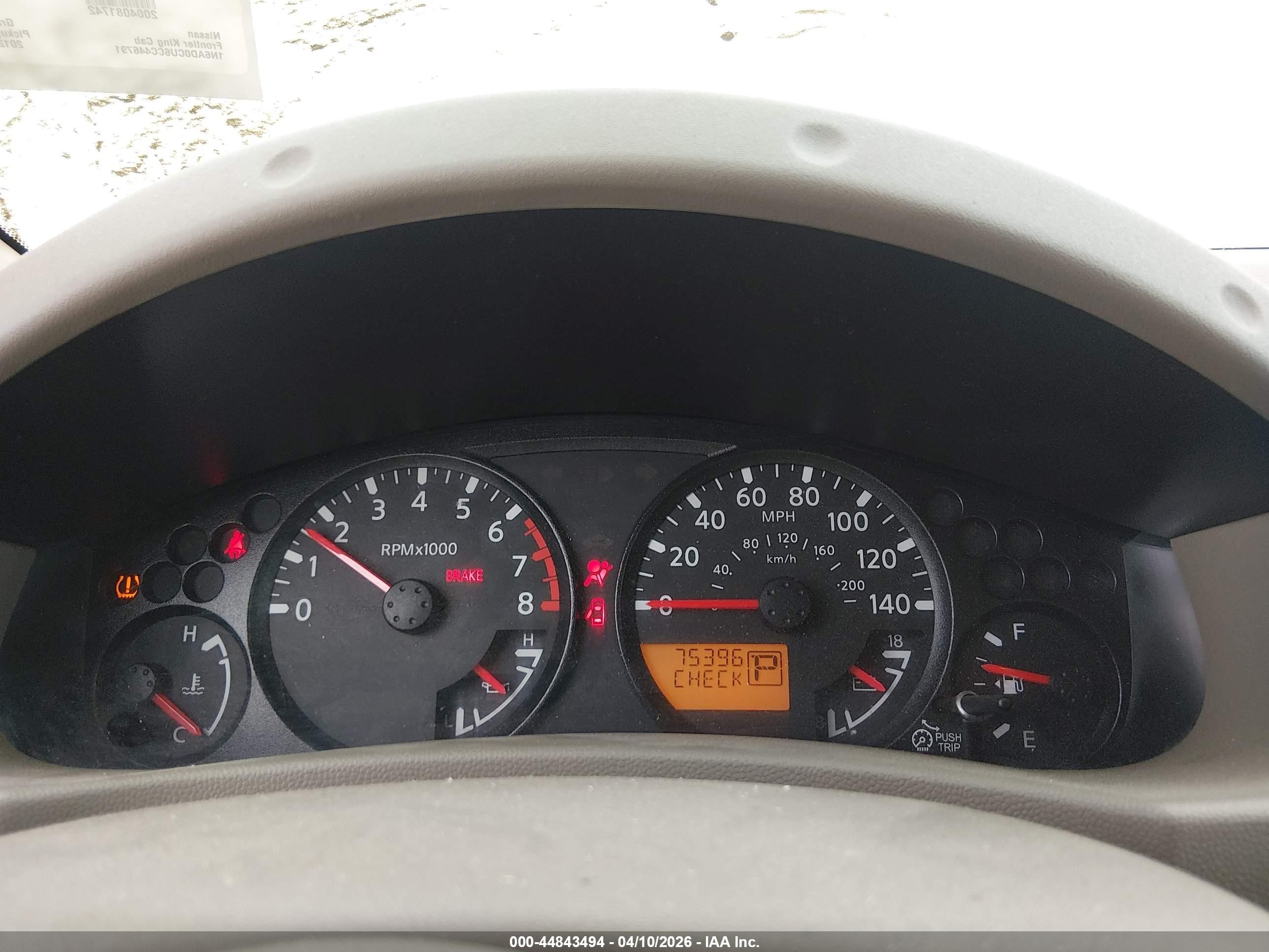 2012 Nissan Frontier Sv White vin: 1N6AD0CU6CC446791