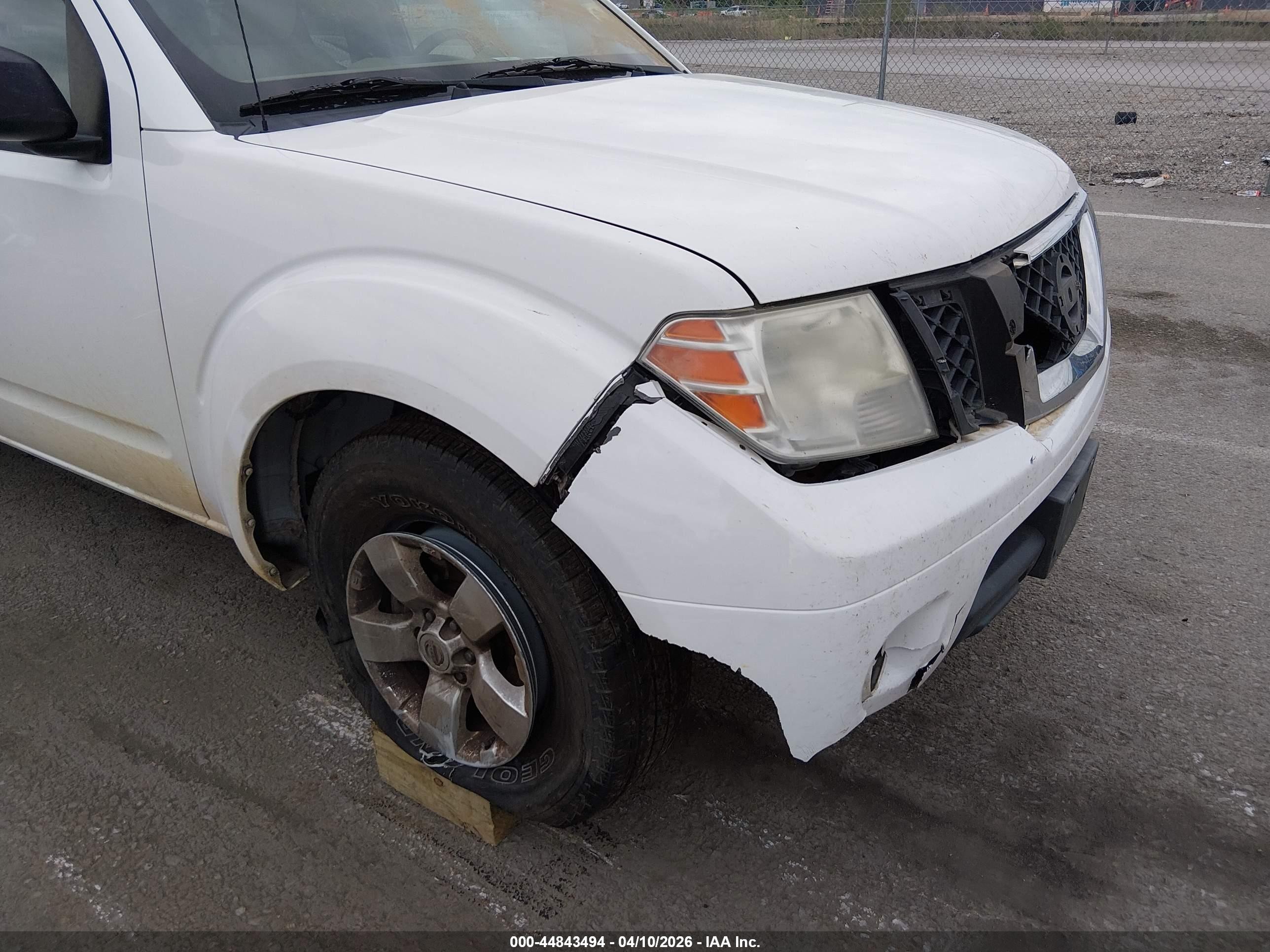 2012 Nissan Frontier Sv White vin: 1N6AD0CU6CC446791