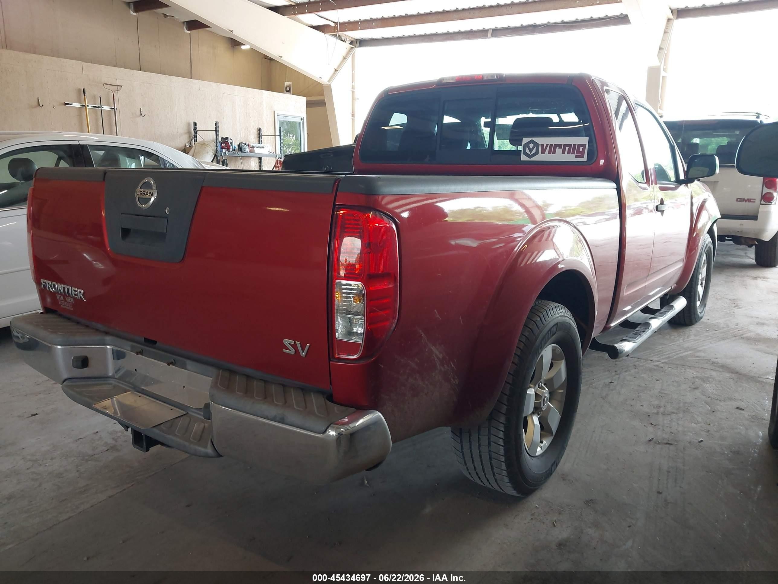 2012 Nissan Frontier Sv Red vin: 1N6AD0CU7CC443396