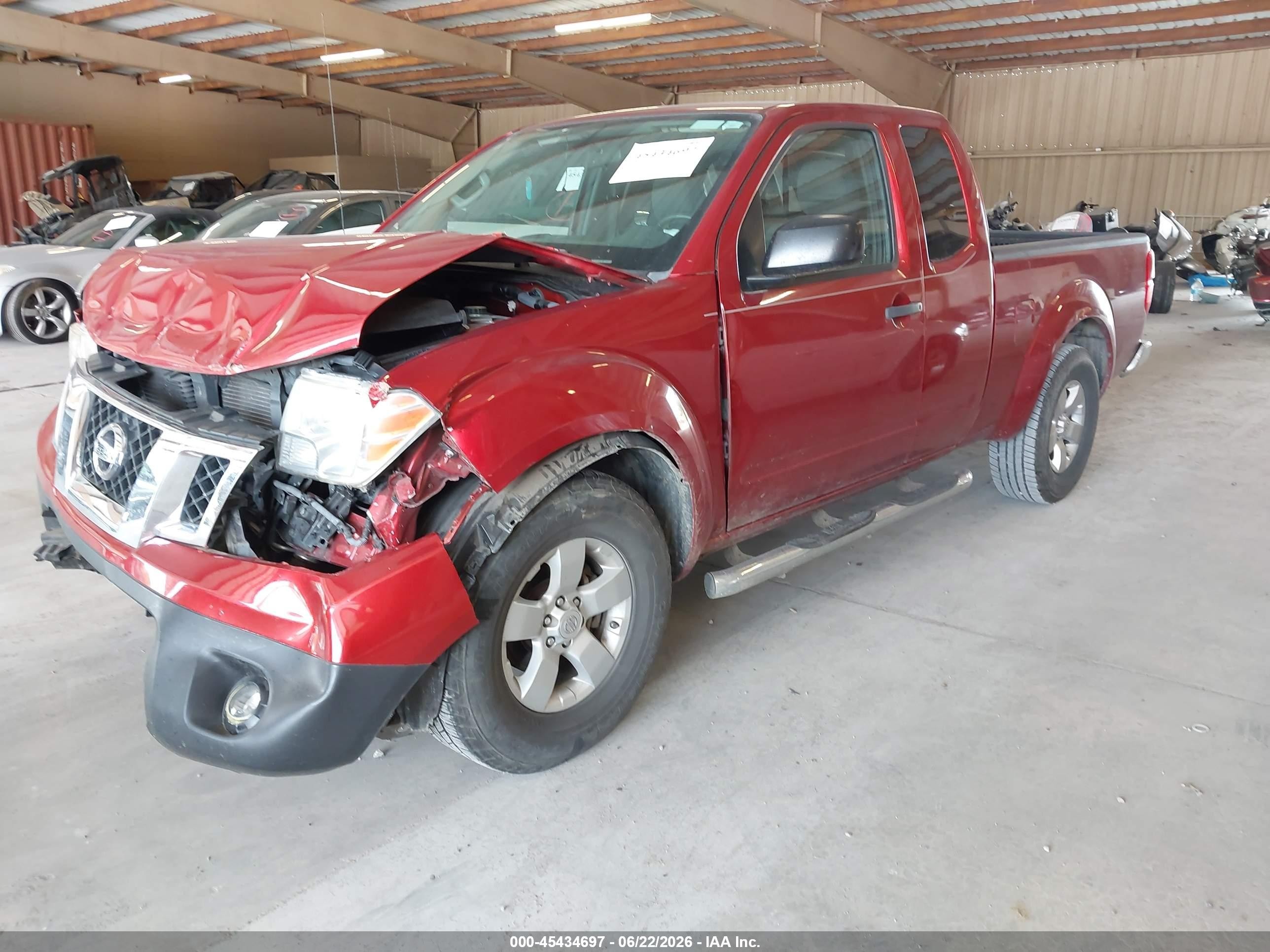 2012 Nissan Frontier Sv Red vin: 1N6AD0CU7CC443396