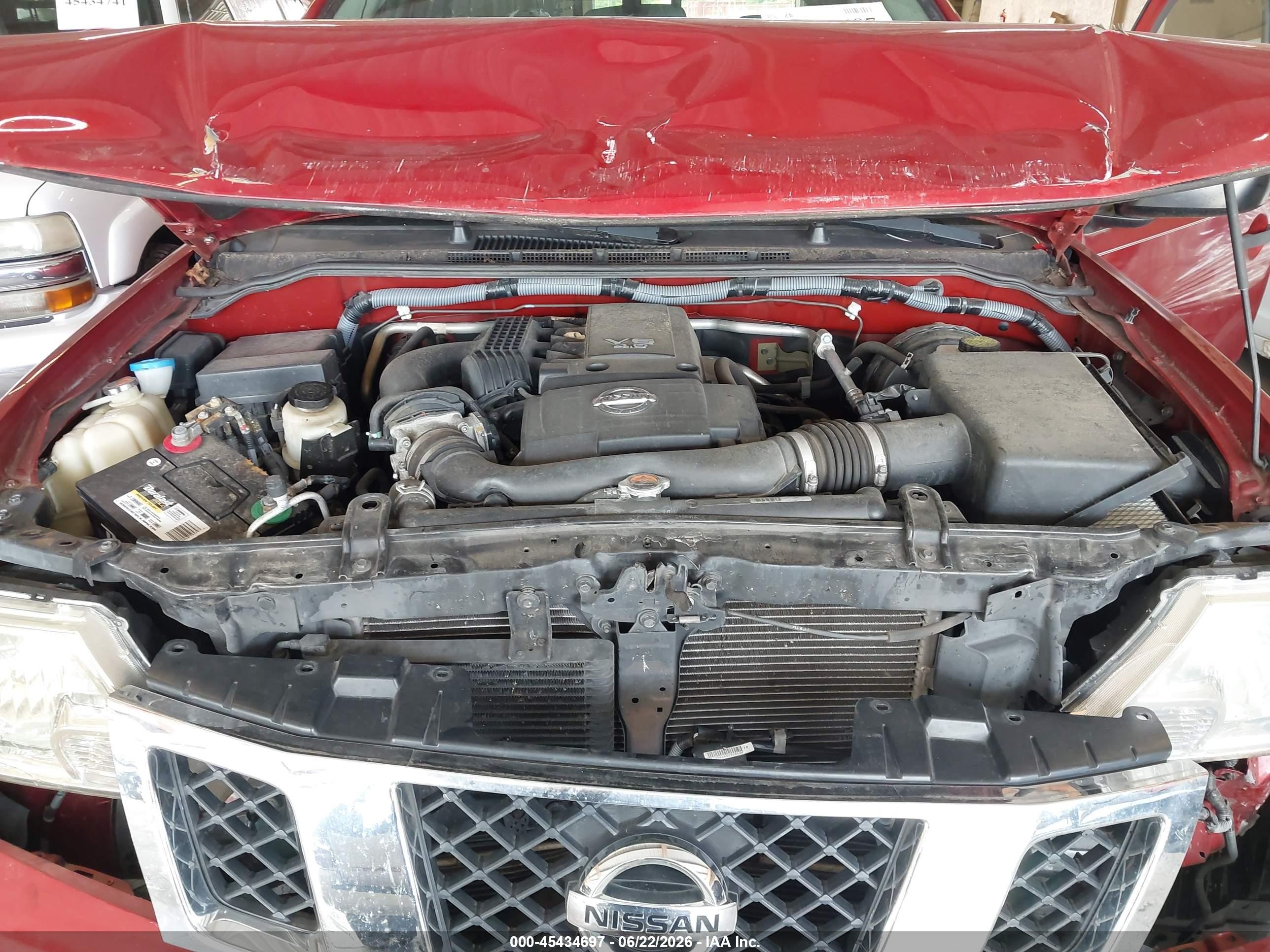 2012 Nissan Frontier Sv Red vin: 1N6AD0CU7CC443396