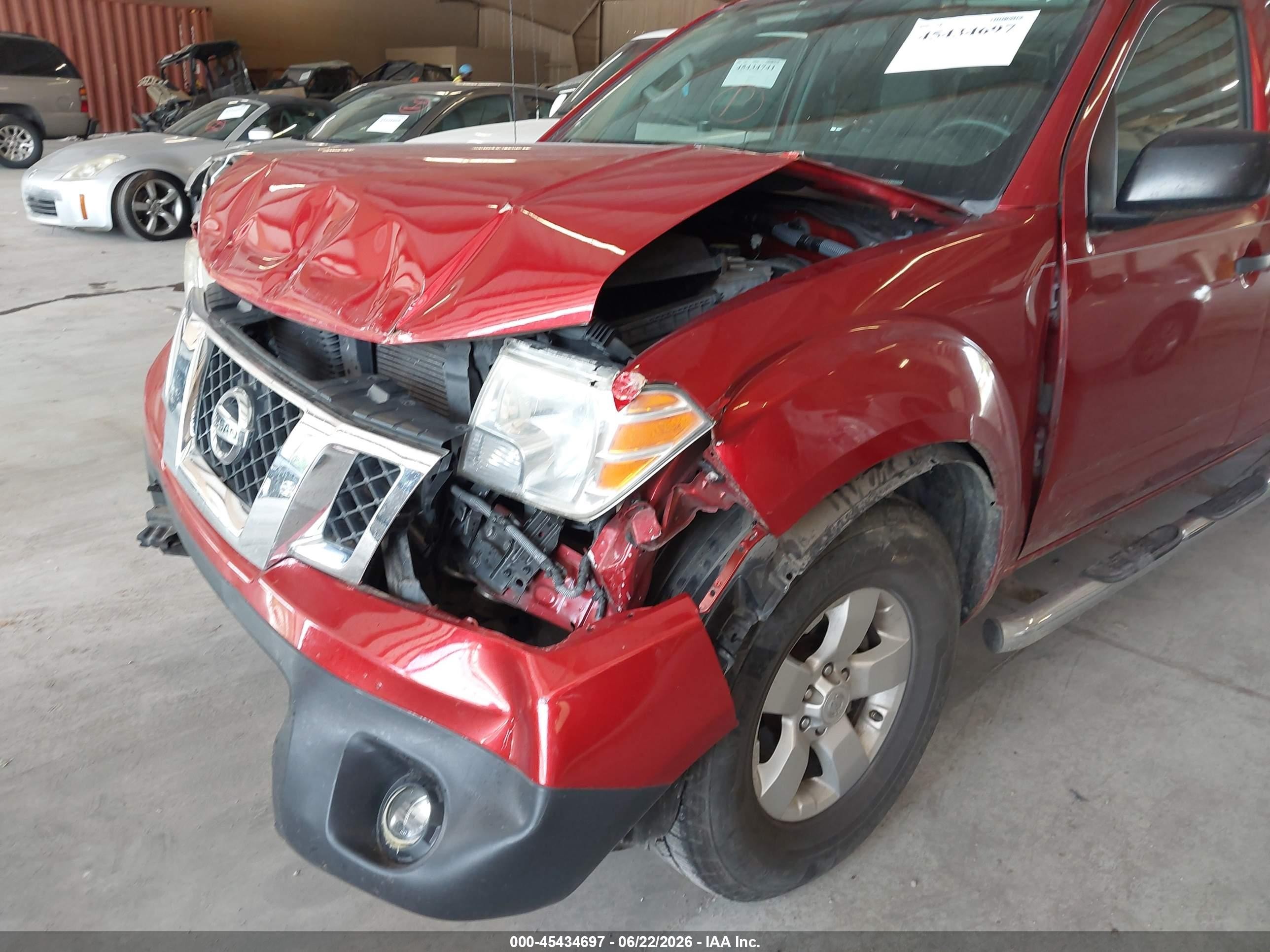 2012 Nissan Frontier Sv Red vin: 1N6AD0CU7CC443396