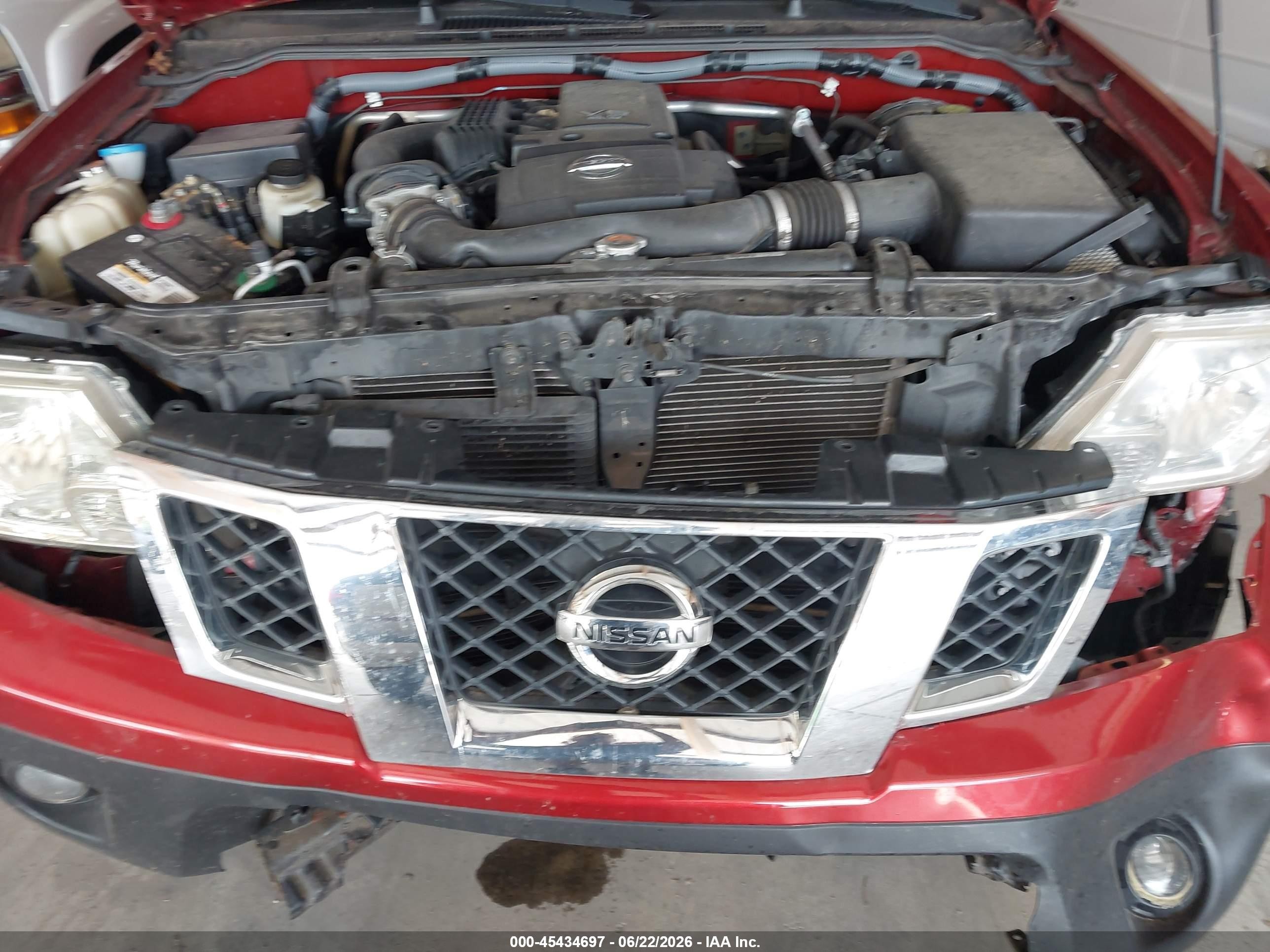 2012 Nissan Frontier Sv Red vin: 1N6AD0CU7CC443396