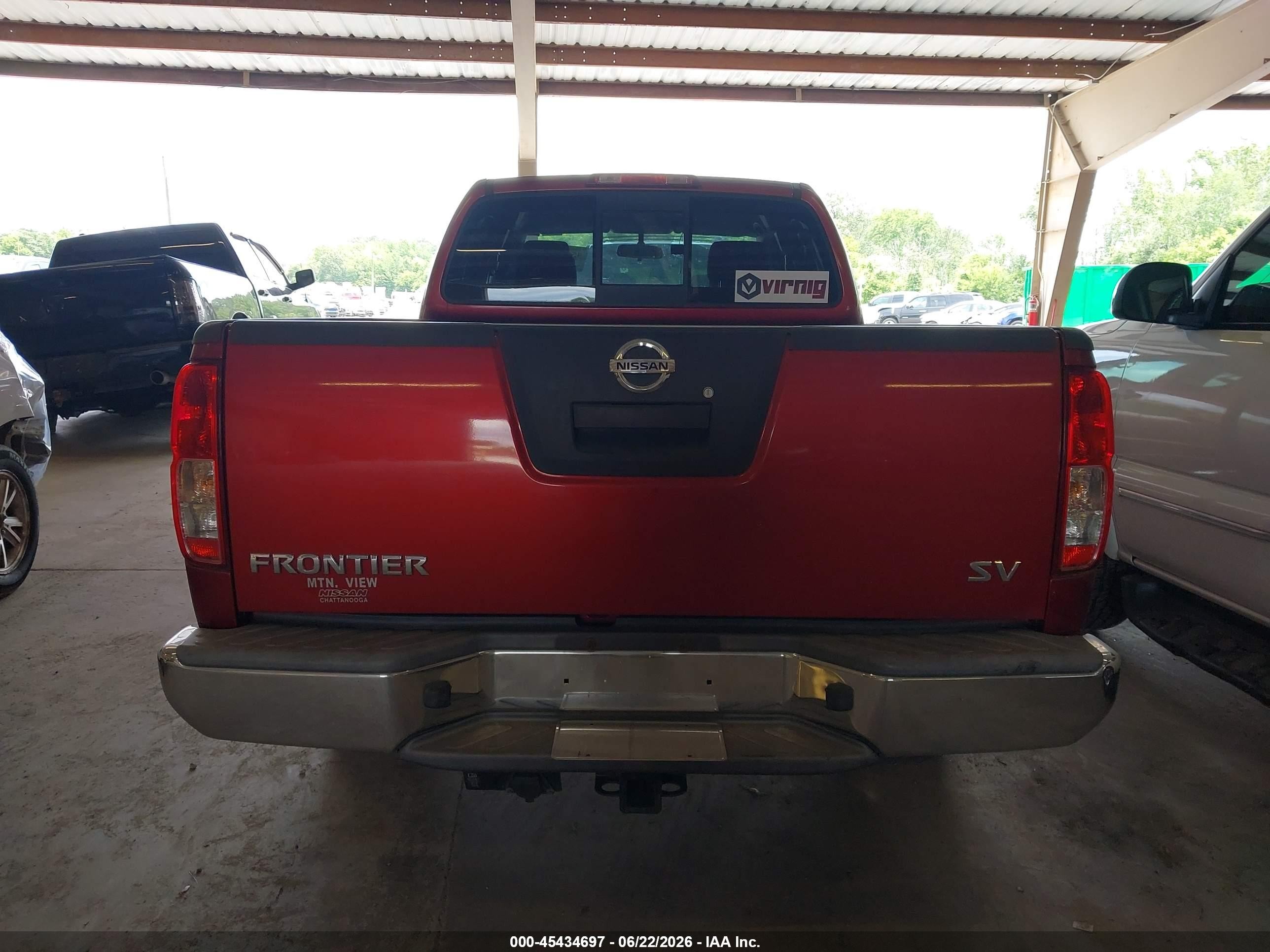 2012 Nissan Frontier Sv Red vin: 1N6AD0CU7CC443396