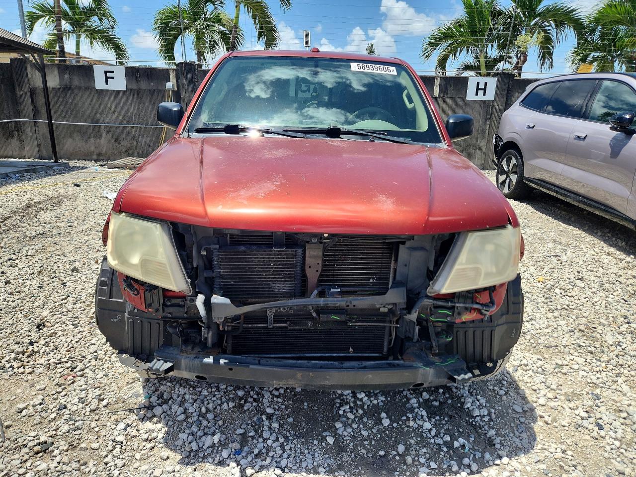 2014 Nissan Frontier Sv V6 Red vin: 1N6AD0CU8EN726218