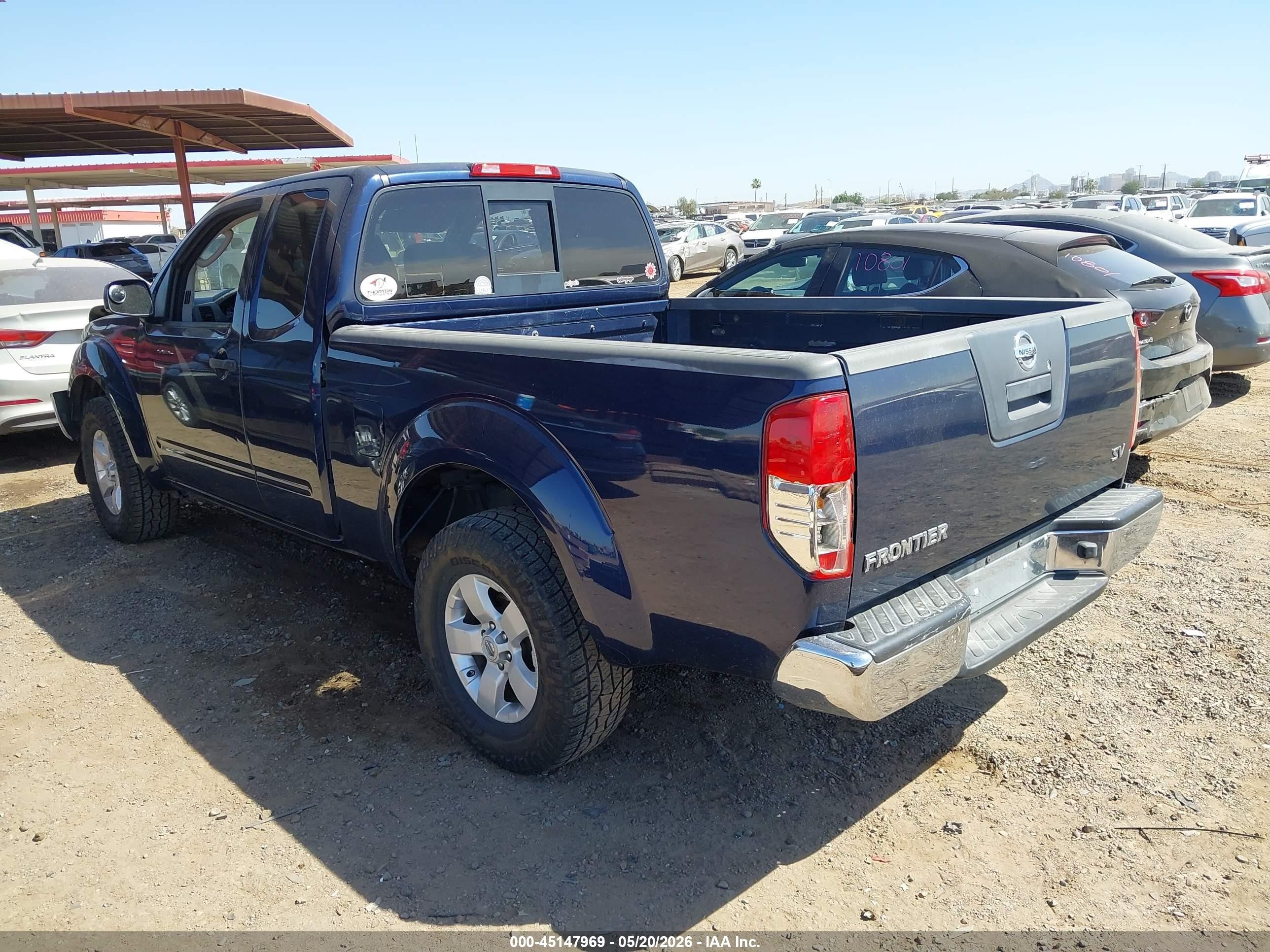 2011 Nissan Frontier Sv Blue vin: 1N6AD0CU9BC436545