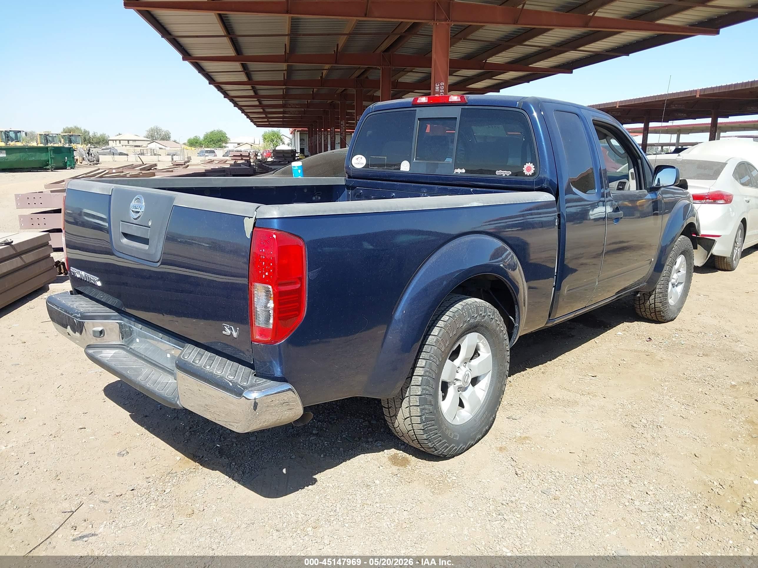 2011 Nissan Frontier Sv Blue vin: 1N6AD0CU9BC436545