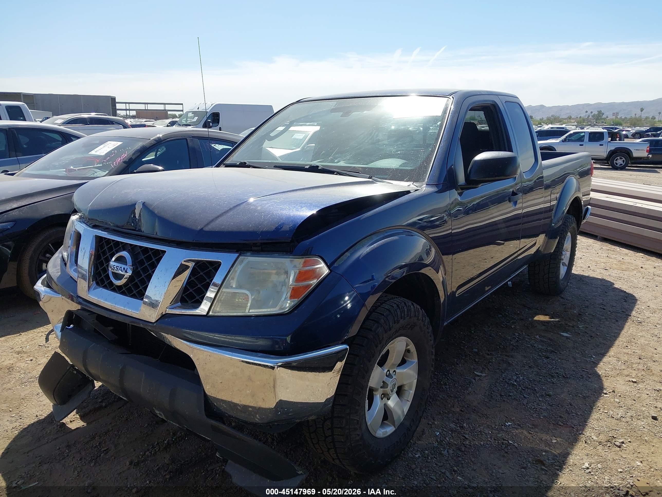 2011 Nissan Frontier Sv Blue vin: 1N6AD0CU9BC436545