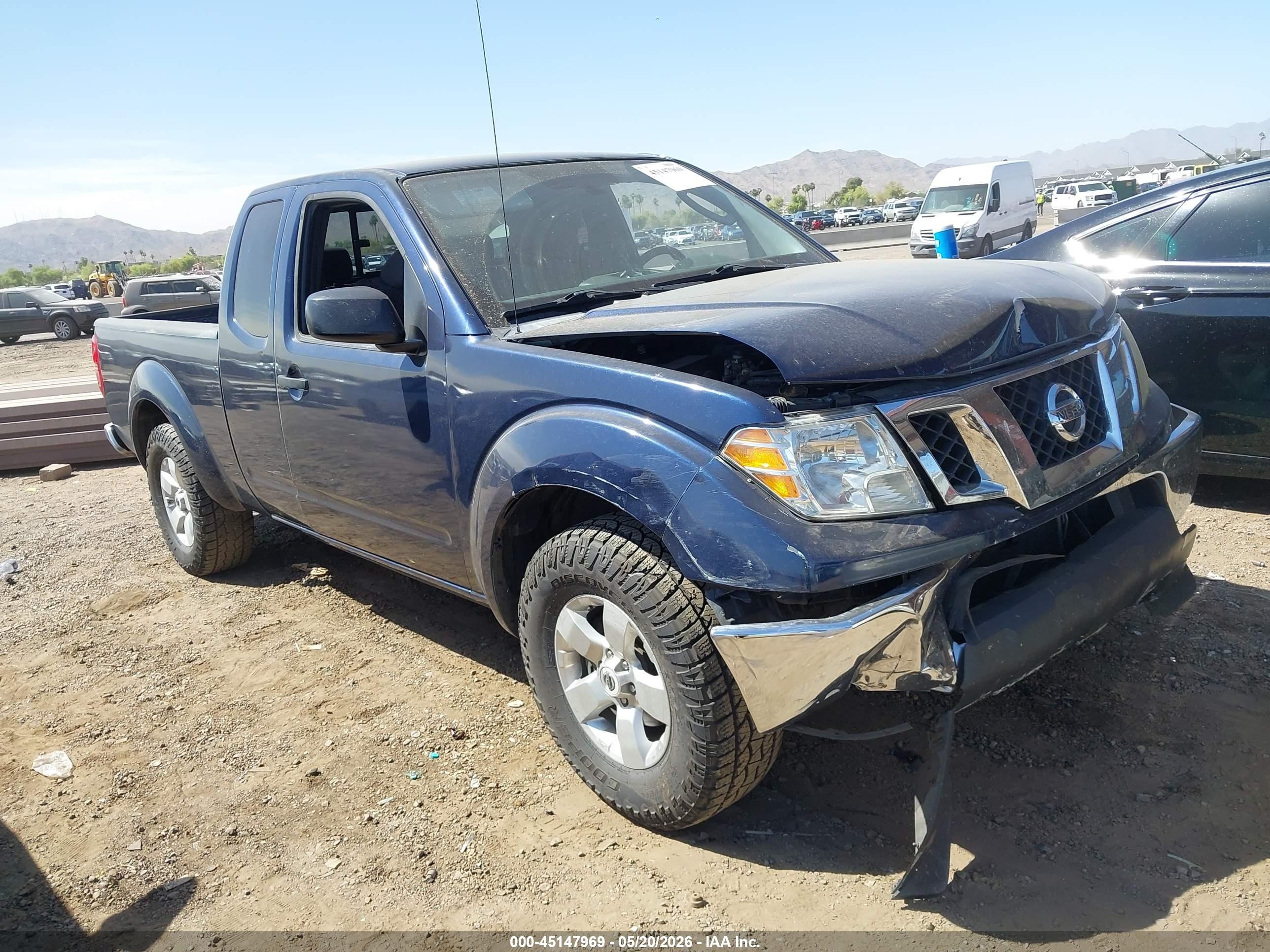 2011 Nissan Frontier Sv Blue vin: 1N6AD0CU9BC436545