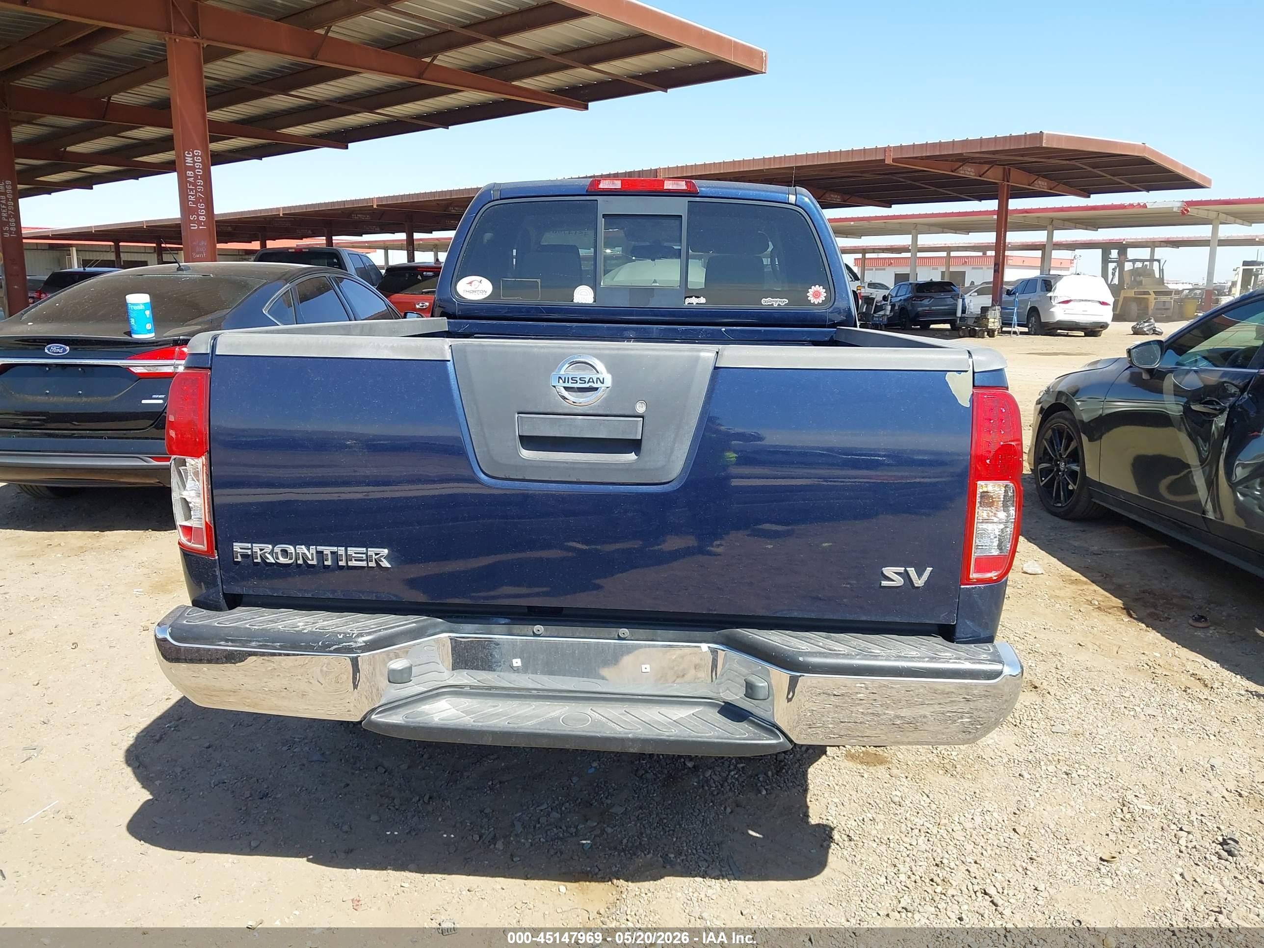 2011 Nissan Frontier Sv Blue vin: 1N6AD0CU9BC436545