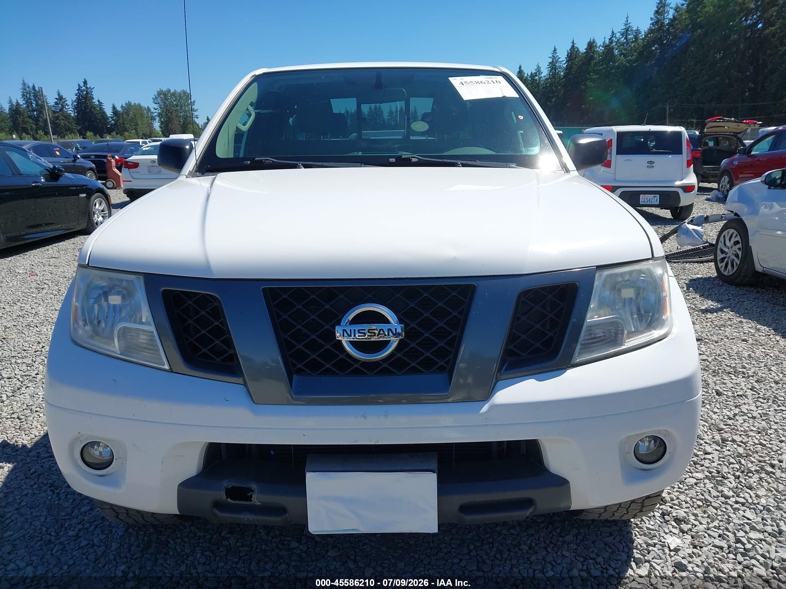 2012 Nissan Frontier Sv White vin: 1N6AD0CW0CC420060