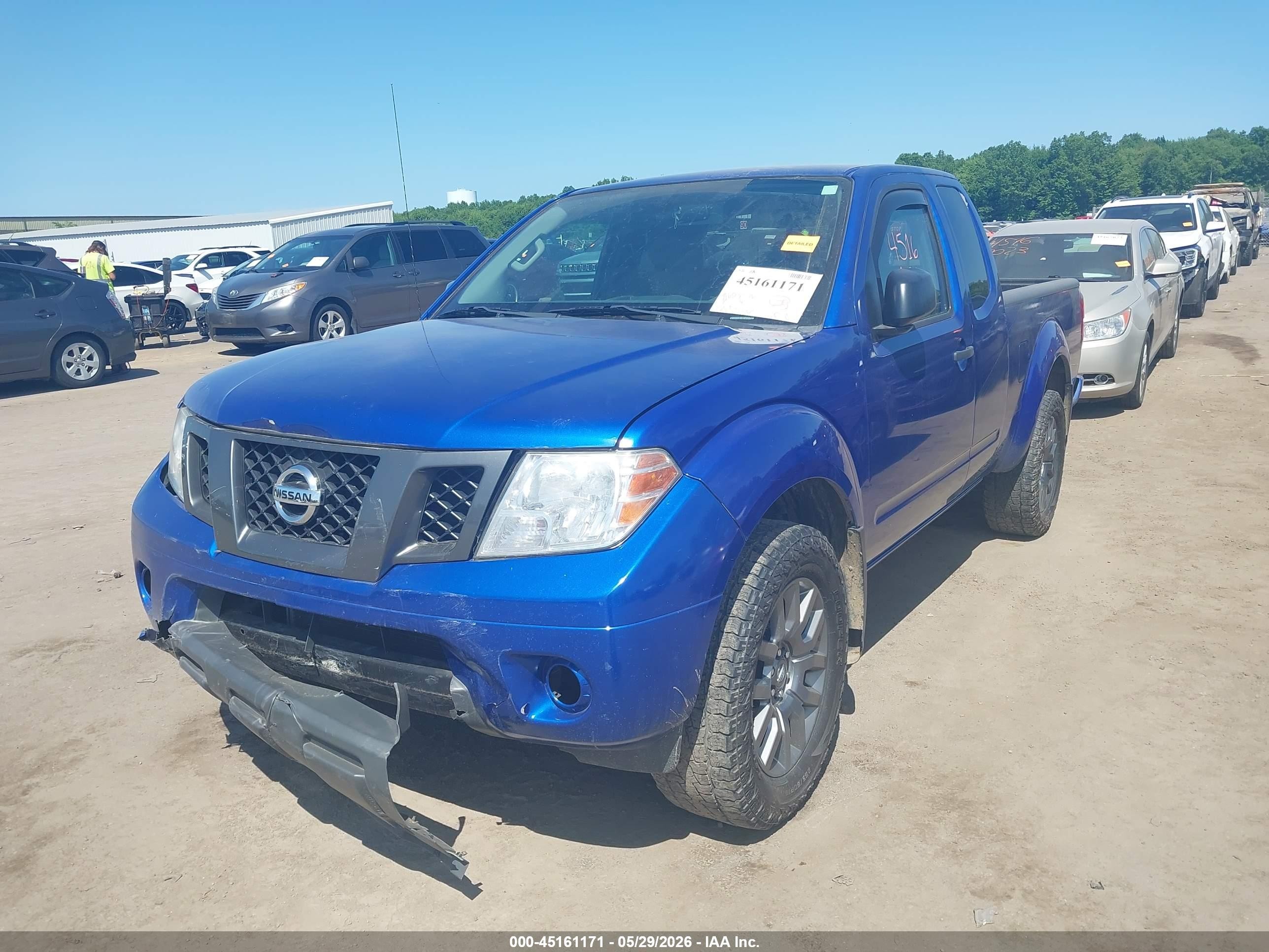 2012 Nissan Frontier Sv Blue vin: 1N6AD0CW0CC436372