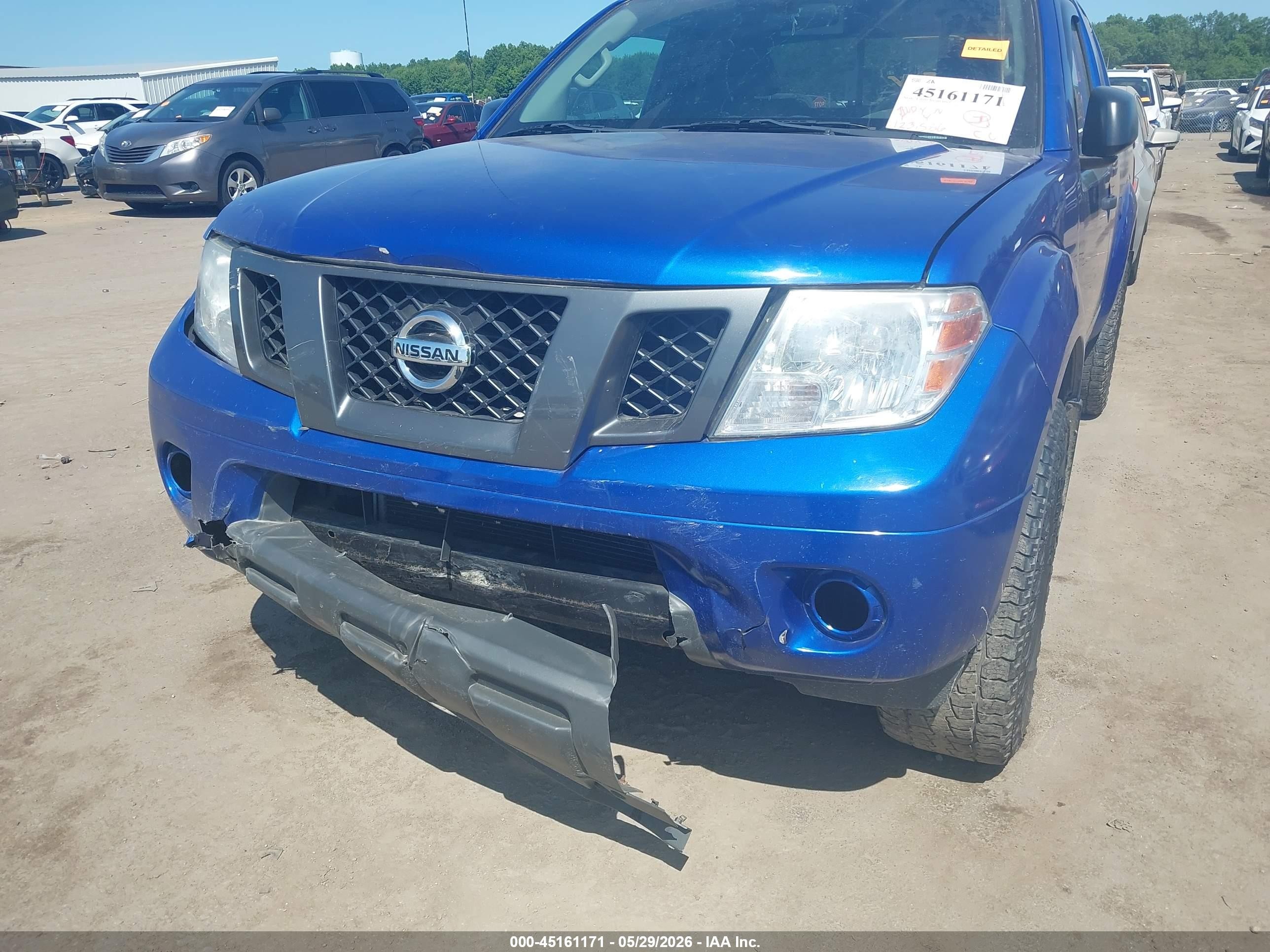 2012 Nissan Frontier Sv Blue vin: 1N6AD0CW0CC436372