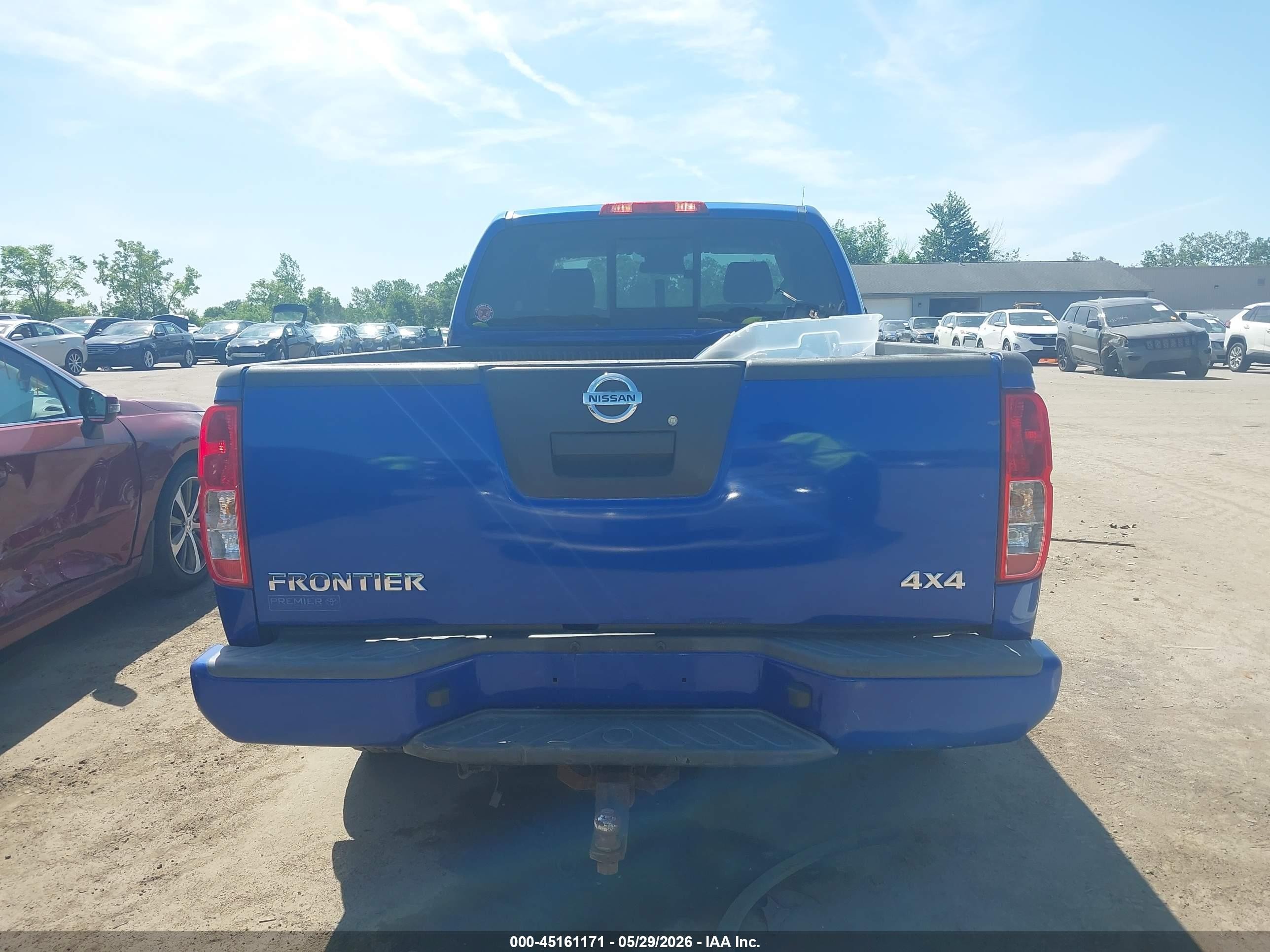 2012 Nissan Frontier Sv Blue vin: 1N6AD0CW0CC436372