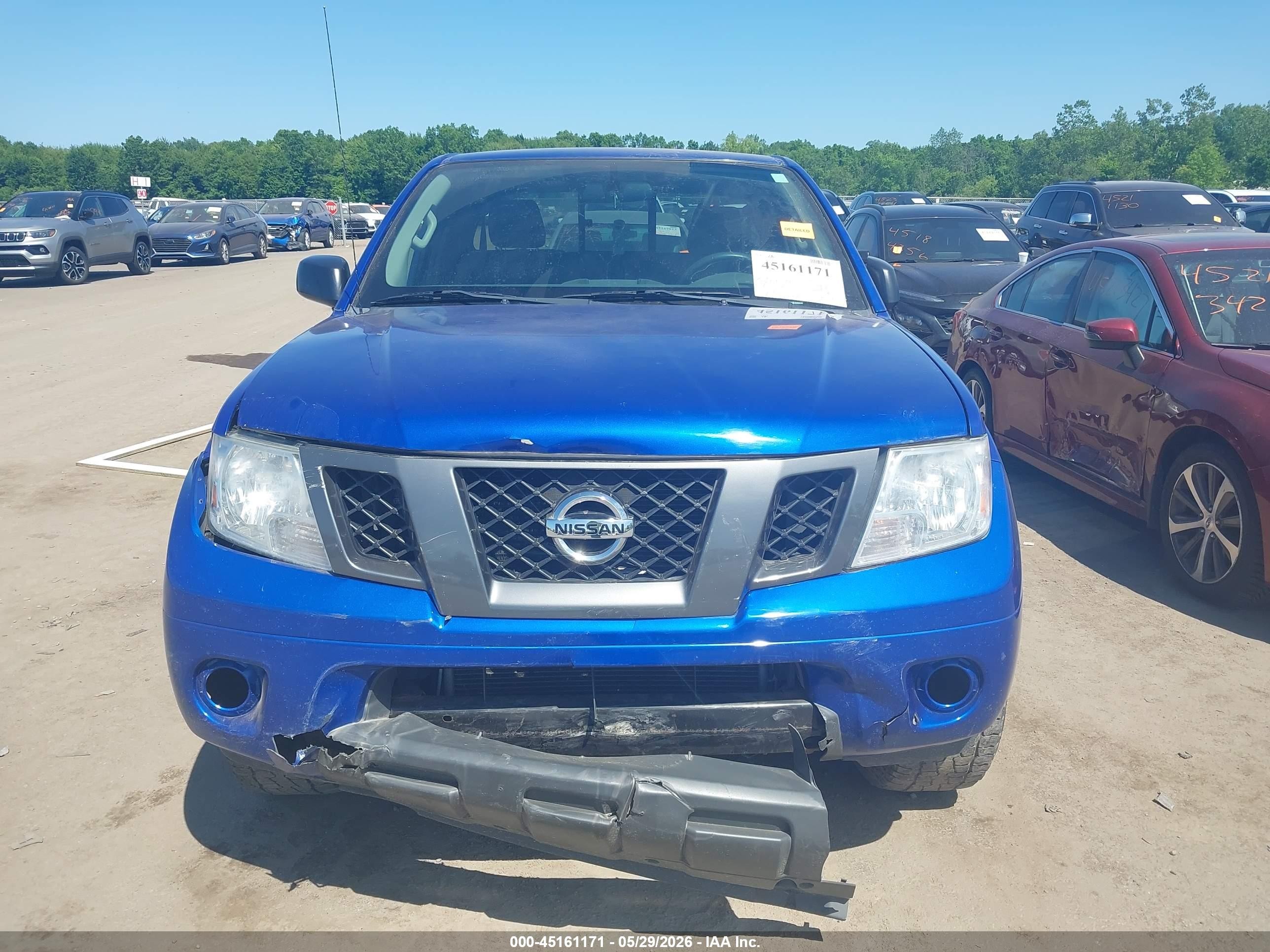 2012 Nissan Frontier Sv Blue vin: 1N6AD0CW0CC436372