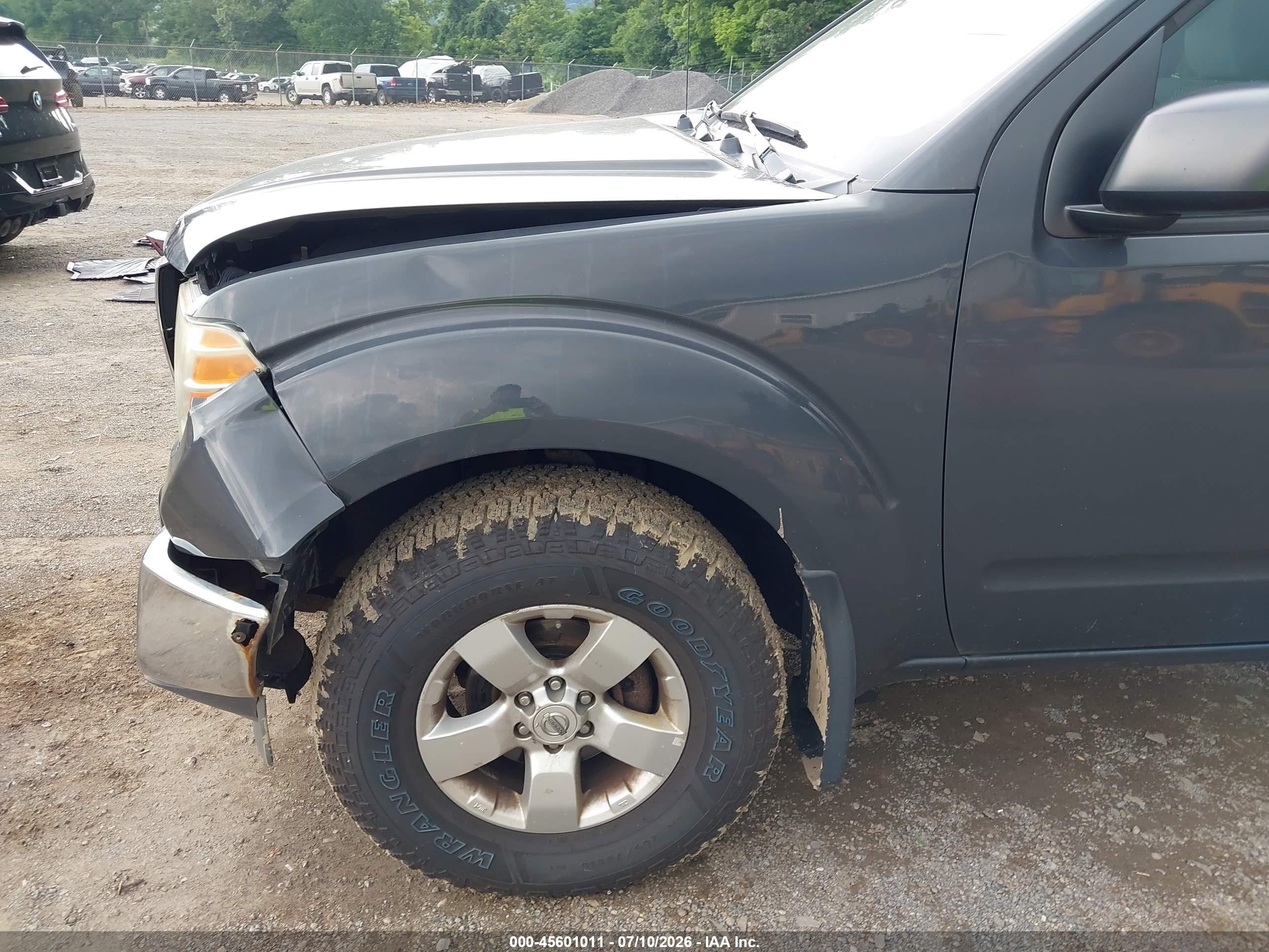 2011 Nissan Frontier Sv Gray vin: 1N6AD0CW1BC436296