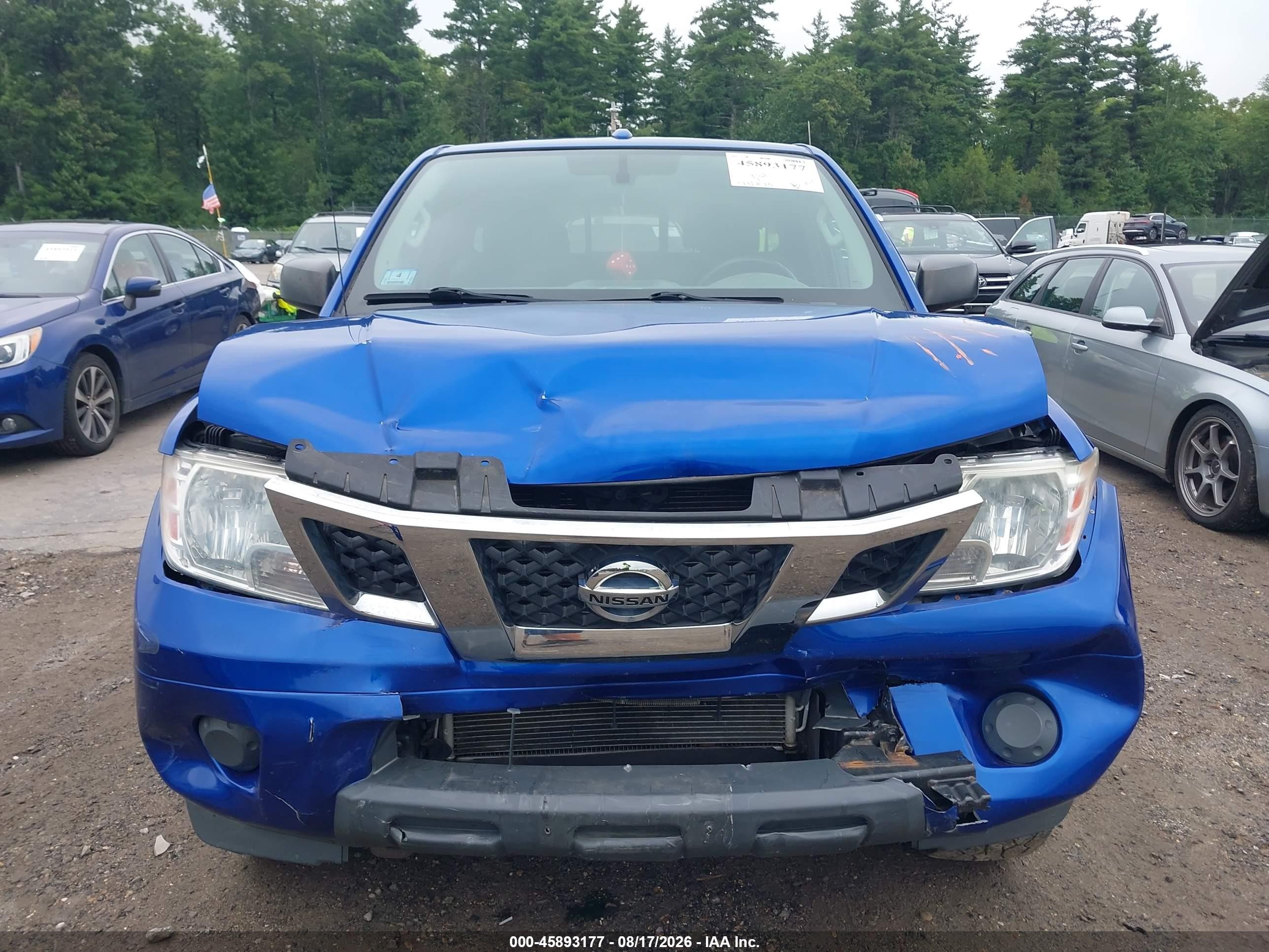 2015 Nissan Frontier Sv Blue vin: 1N6AD0CW1FN745454