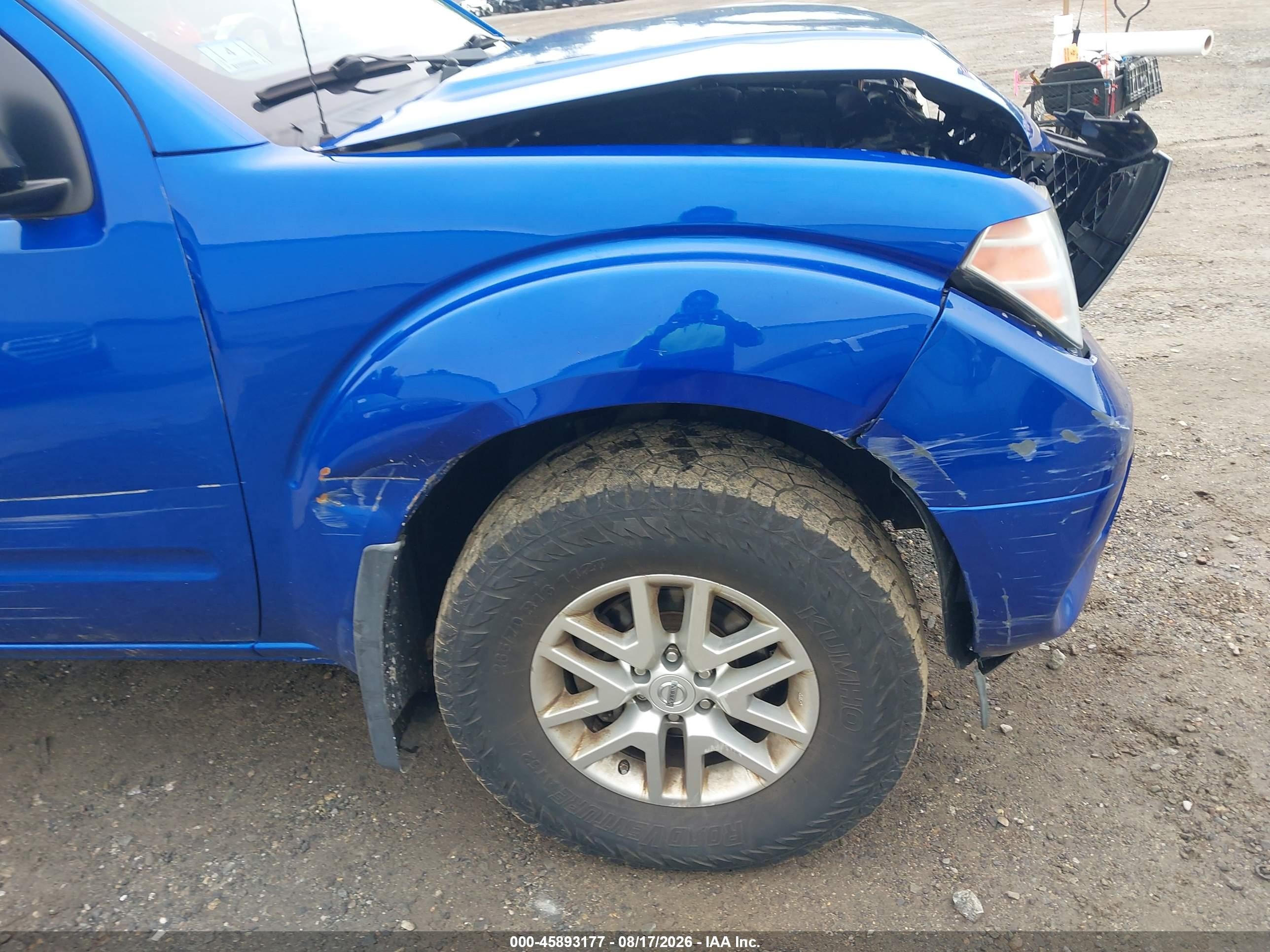2015 Nissan Frontier Sv Blue vin: 1N6AD0CW1FN745454