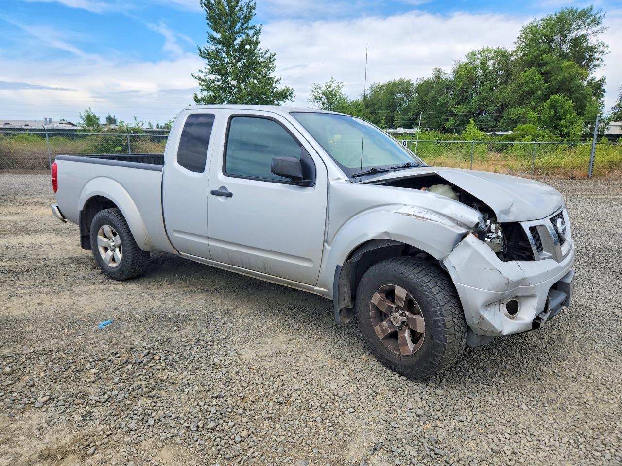 2012 Nissan Frontier Sv V6 Silver vin: 1N6AD0CW3CC483055