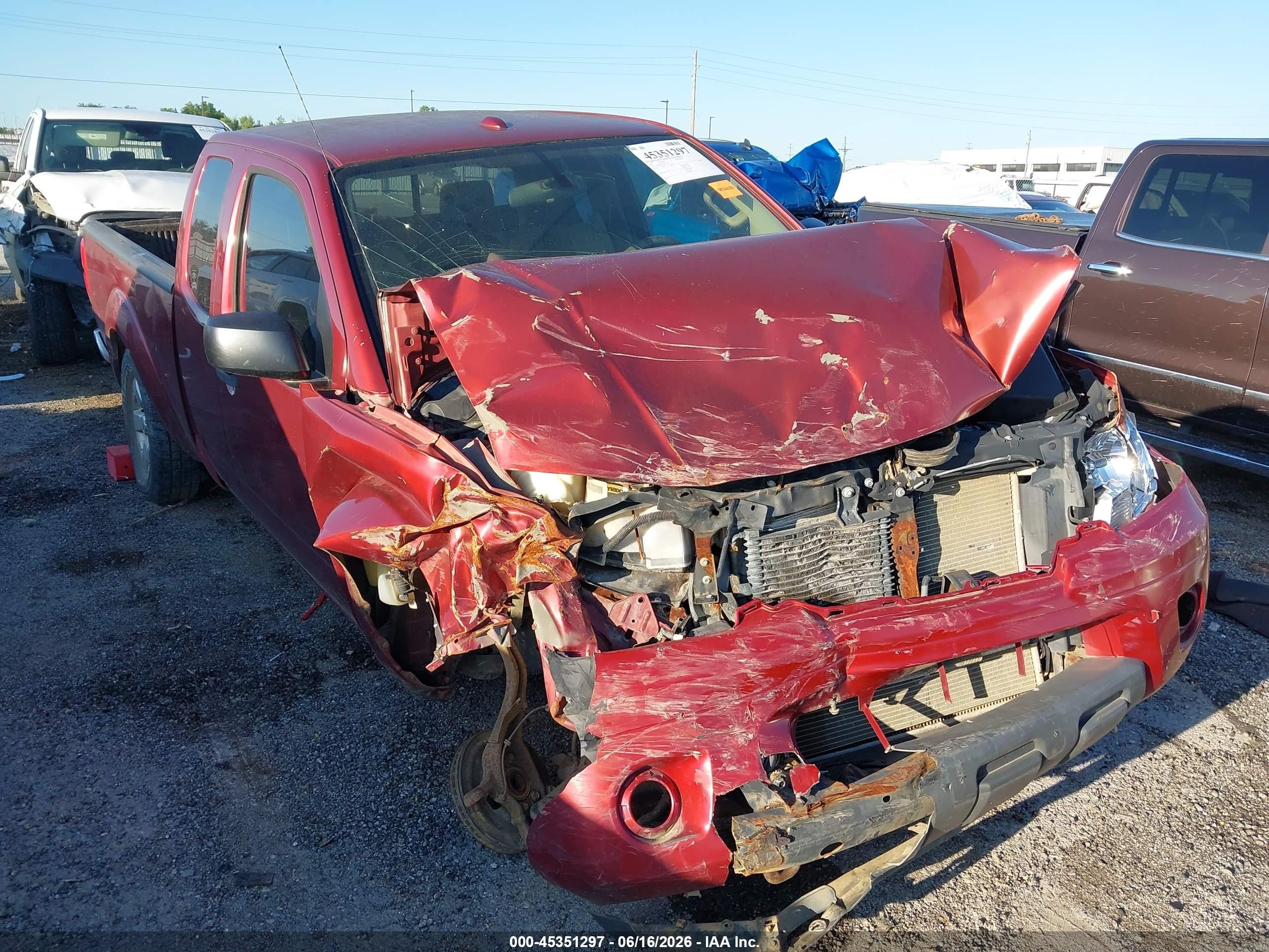 2013 Nissan Frontier Sv Maroon vin: 1N6AD0CW3DN735537