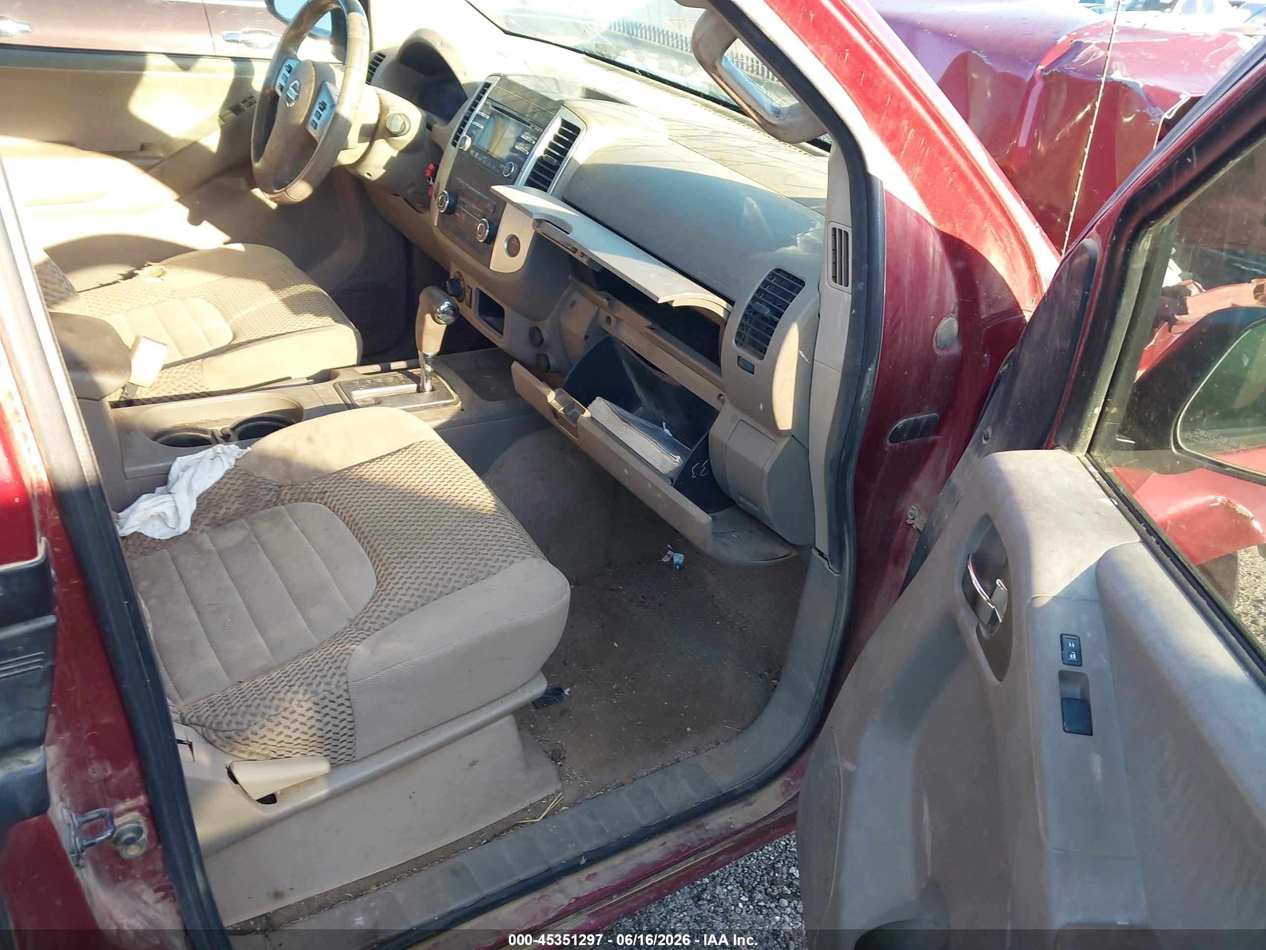 2013 Nissan Frontier Sv Maroon vin: 1N6AD0CW3DN735537