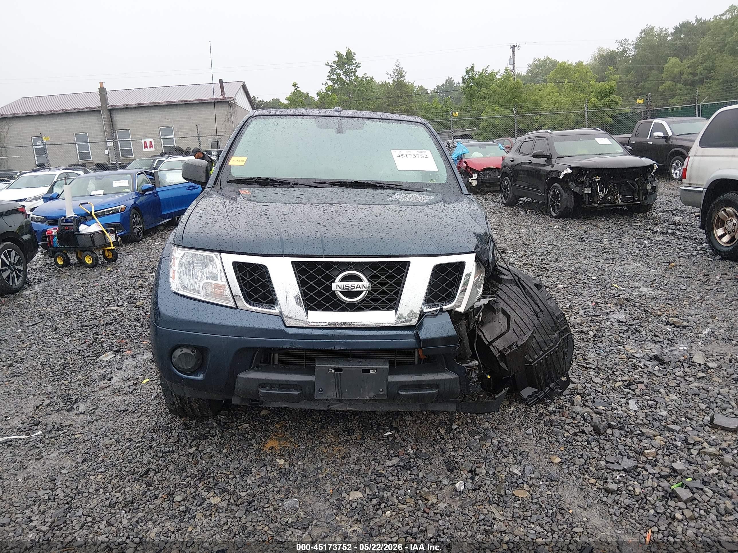 2015 Nissan Frontier Sv Blue vin: 1N6AD0CW4FN751507