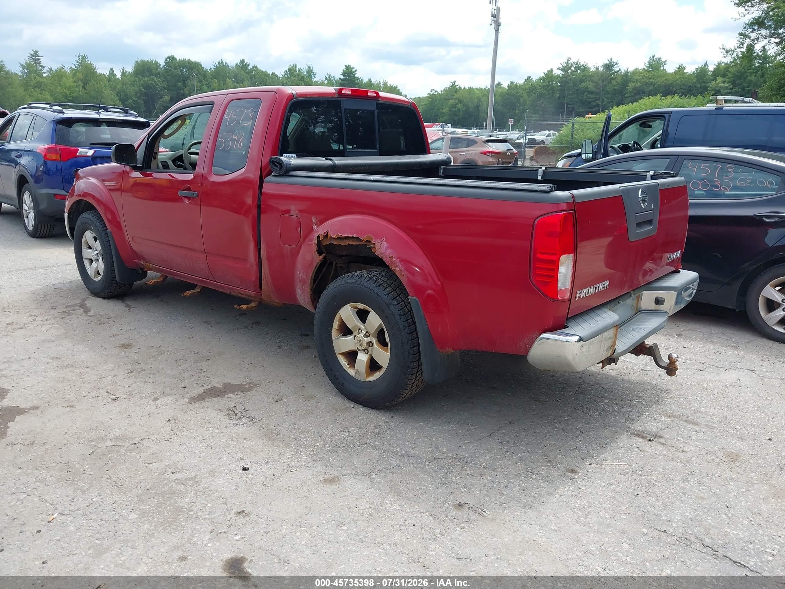 2010 Nissan Frontier Se Maroon vin: 1N6AD0CW5AC422559