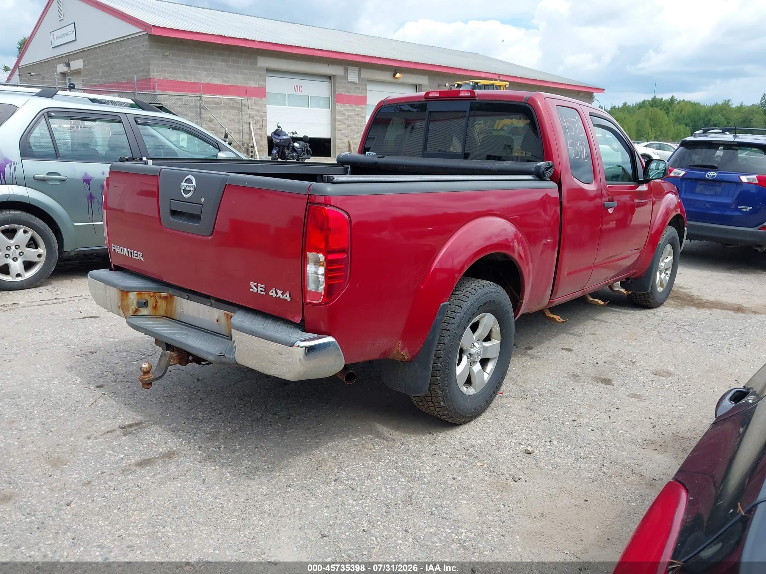 2010 Nissan Frontier Se Maroon vin: 1N6AD0CW5AC422559