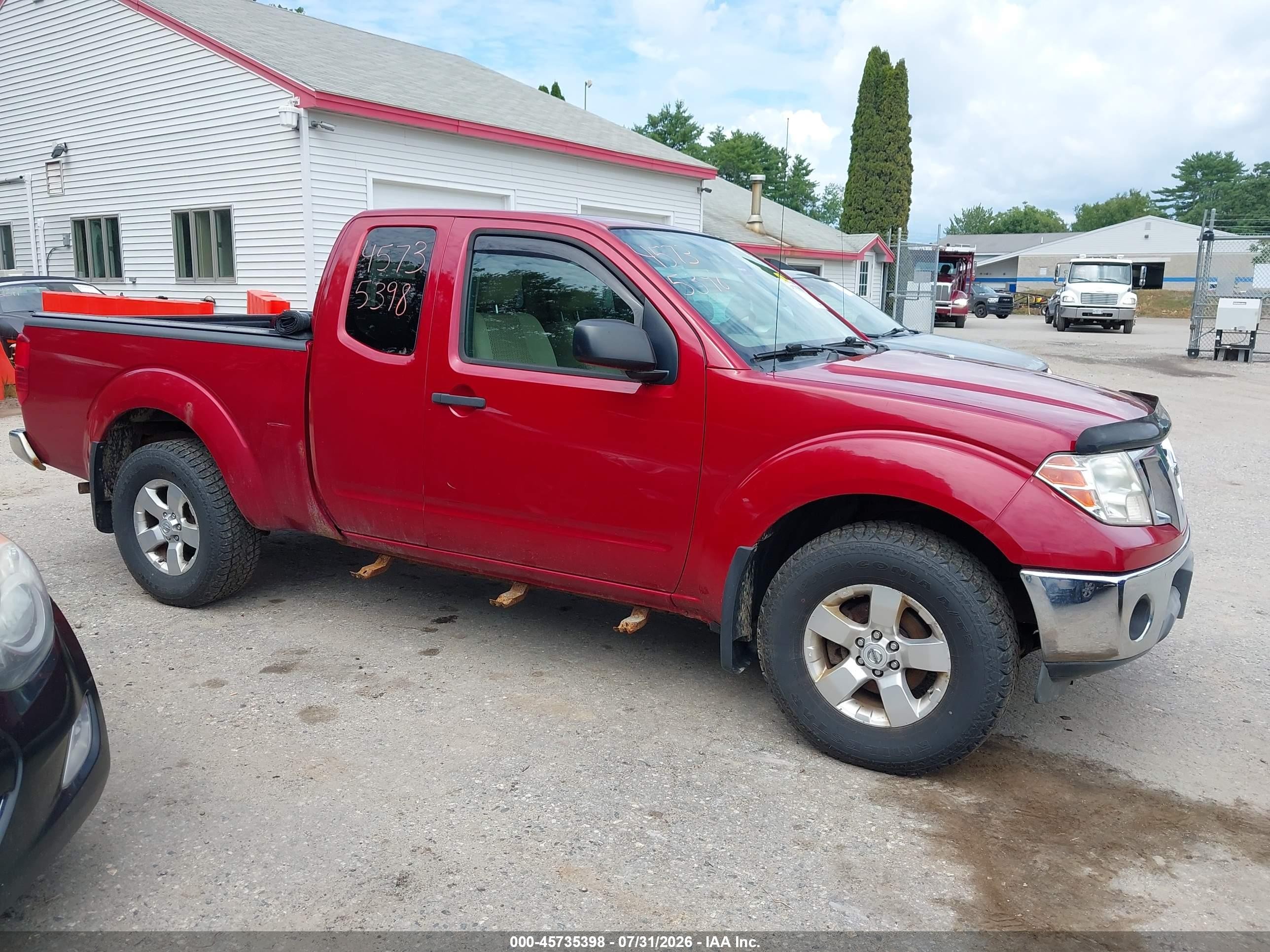 2010 Nissan Frontier Se Maroon vin: 1N6AD0CW5AC422559