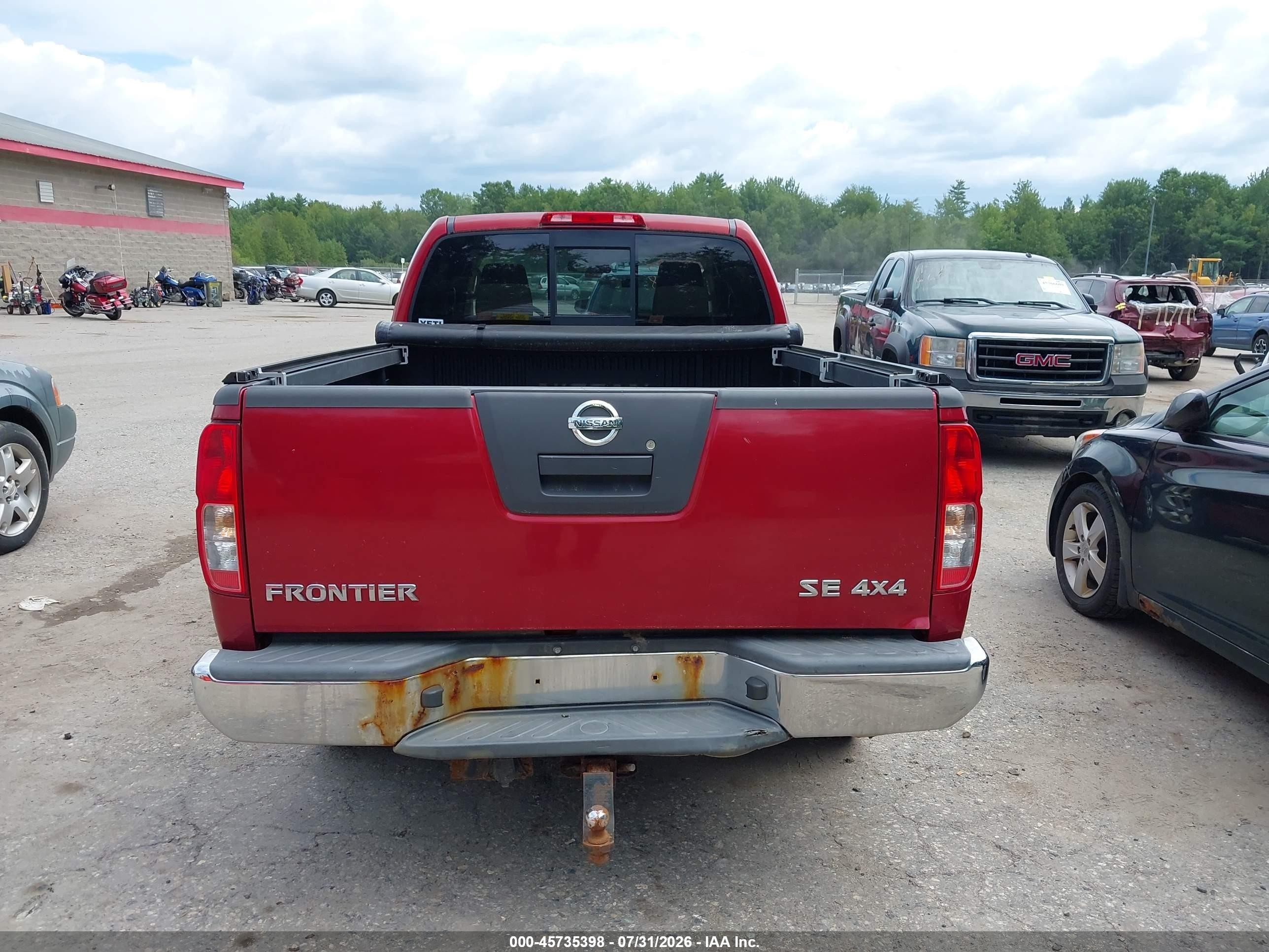 2010 Nissan Frontier Se Maroon vin: 1N6AD0CW5AC422559