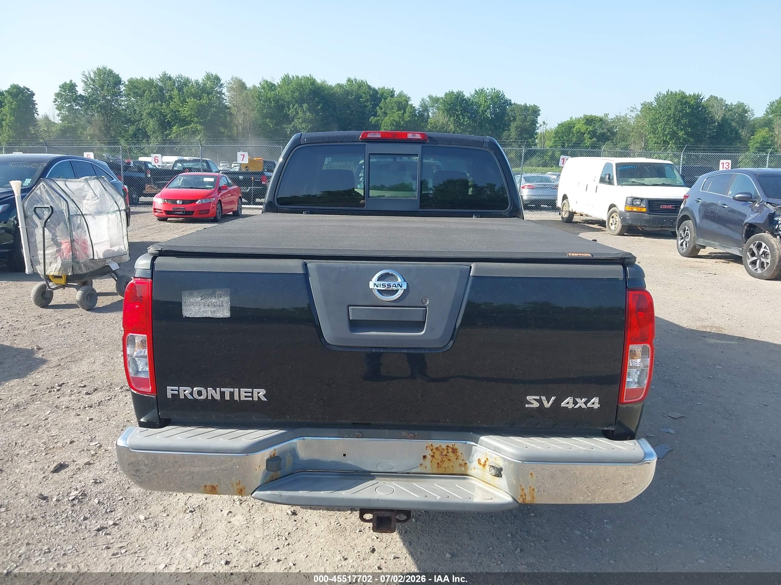2012 Nissan Frontier Sv Black vin: 1N6AD0CW6CC474561