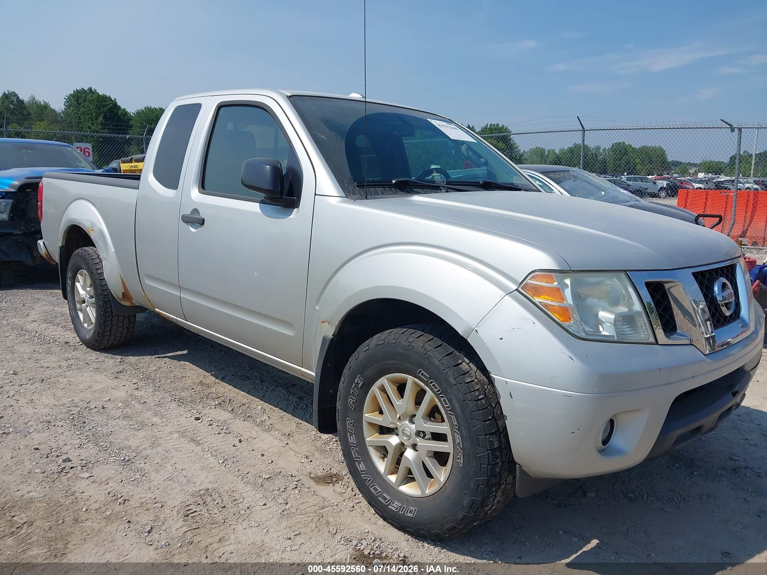 2014 Nissan Frontier Sv Silver vin: 1N6AD0CW7EN722971