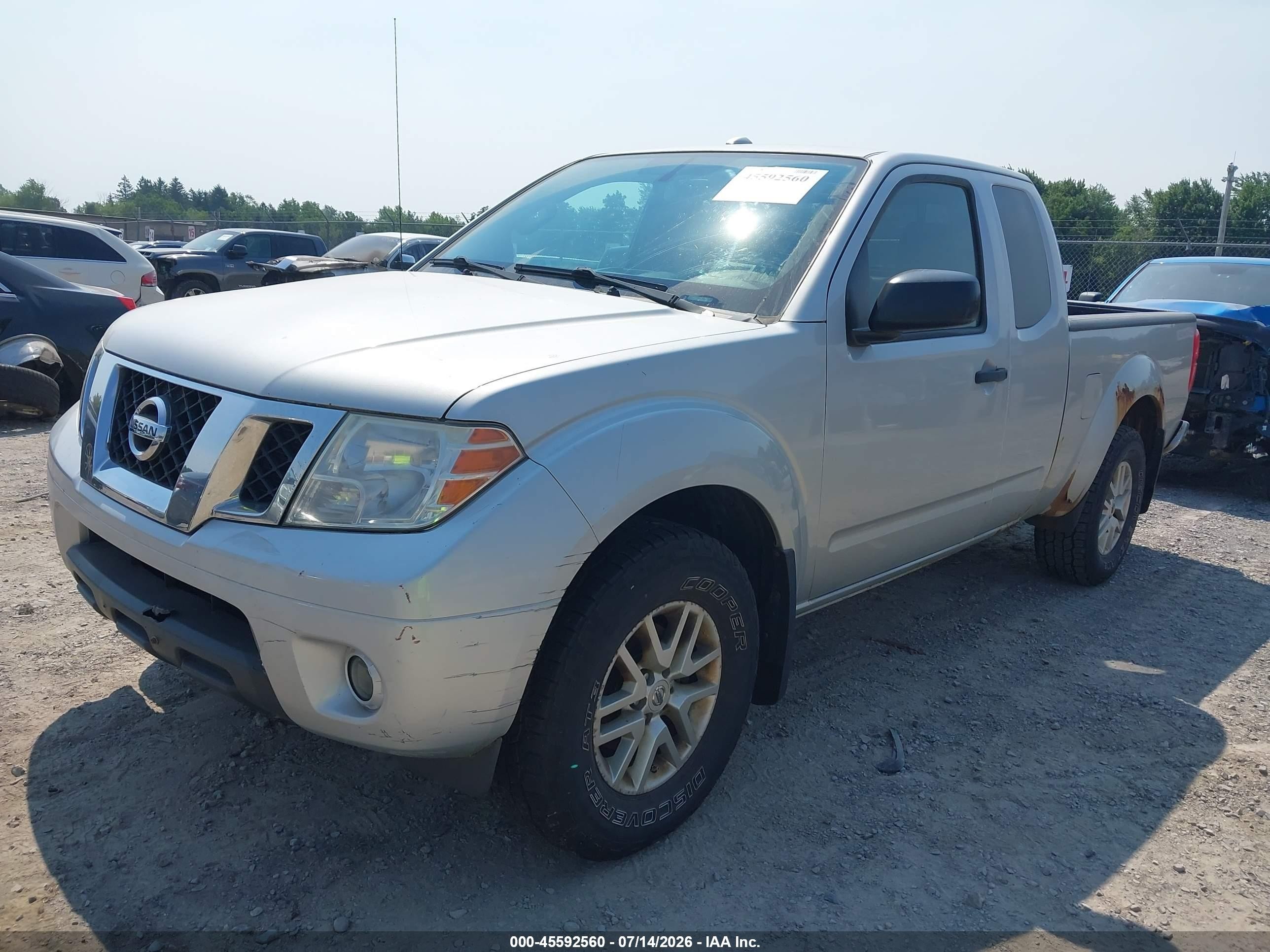 2014 Nissan Frontier Sv Silver vin: 1N6AD0CW7EN722971