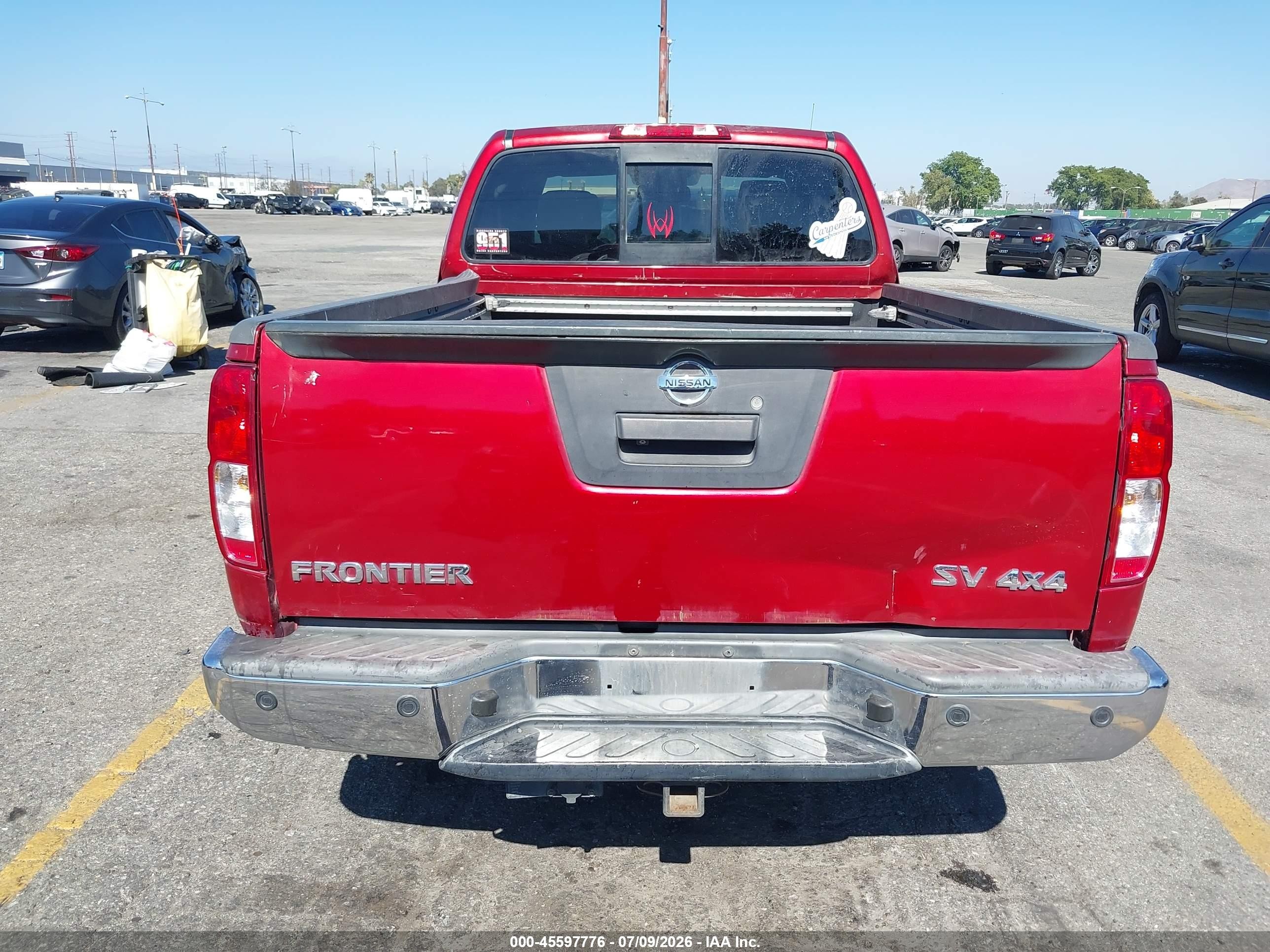 2014 Nissan Frontier Sv Red vin: 1N6AD0CW8EN730562
