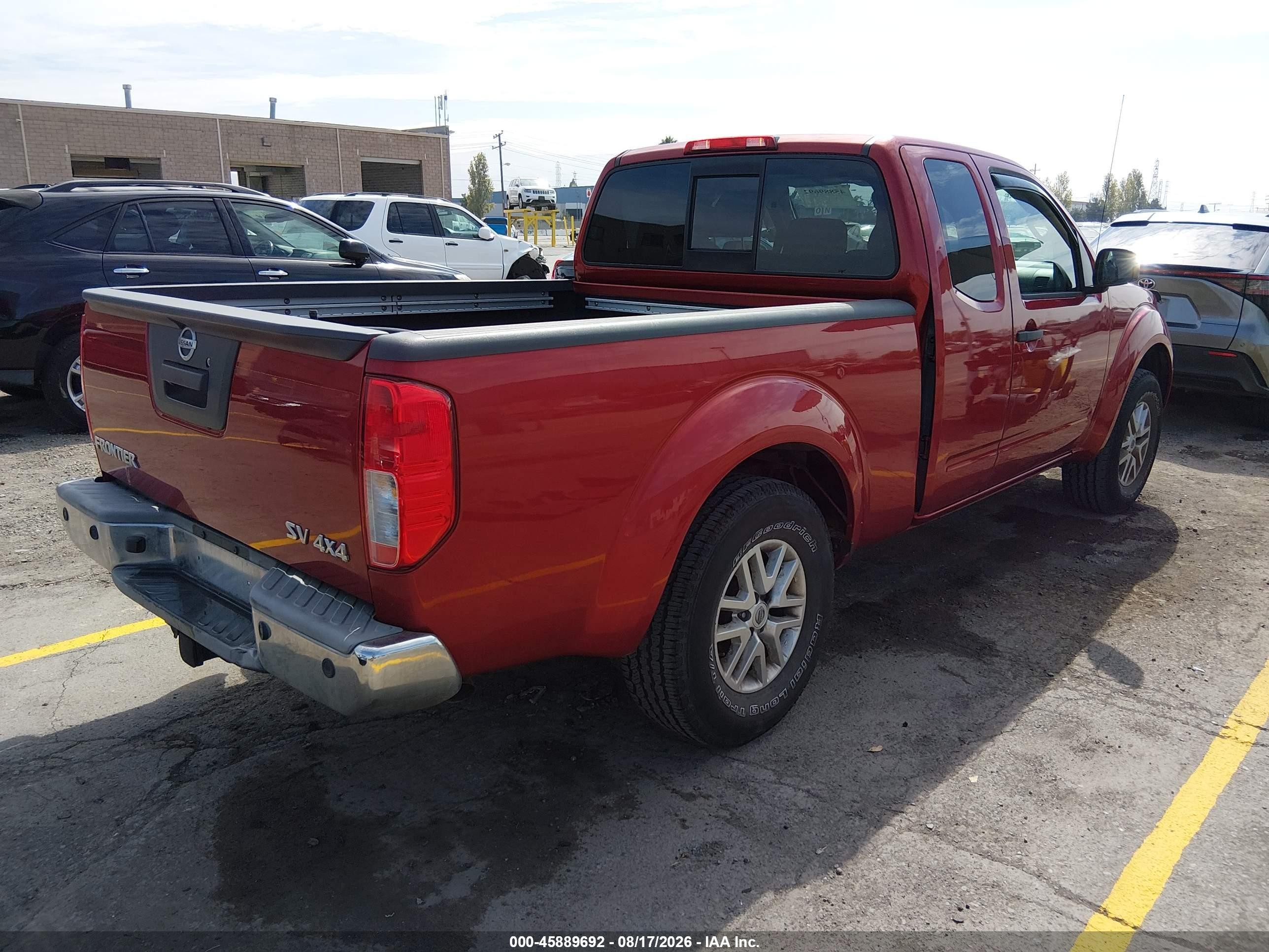 2015 Nissan Frontier Sv Red vin: 1N6AD0CW8FN732927