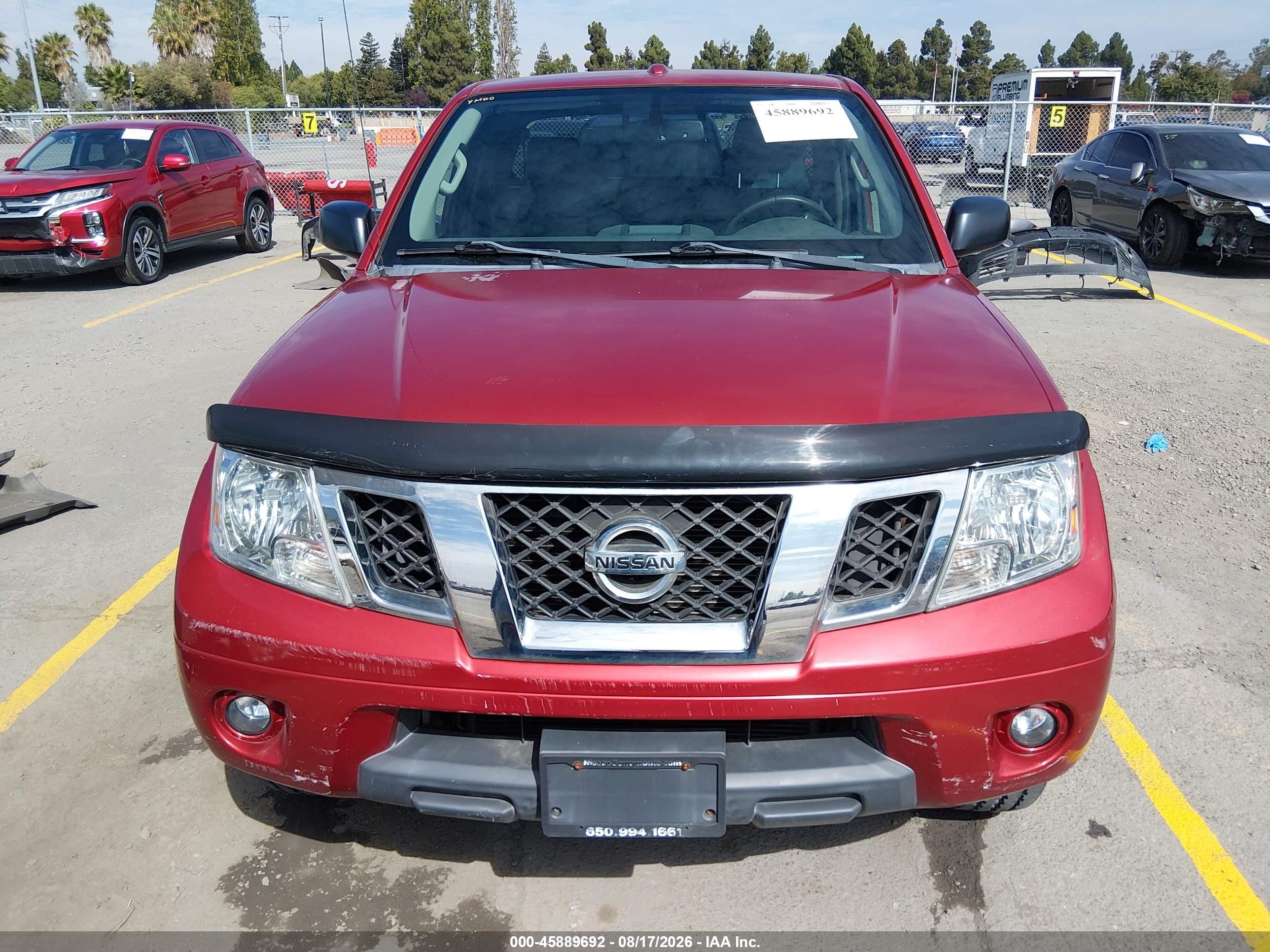 2015 Nissan Frontier Sv Red vin: 1N6AD0CW8FN732927
