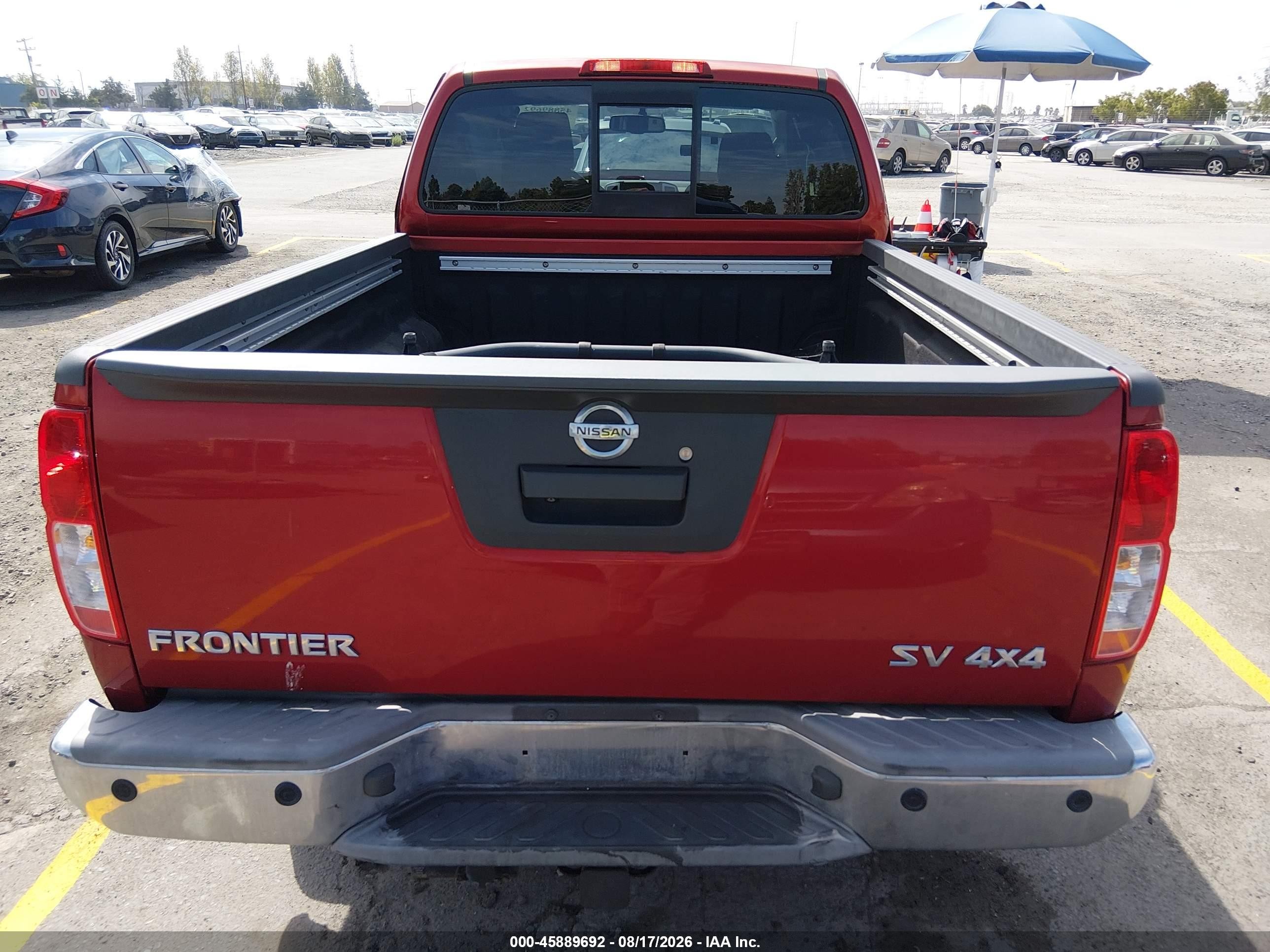 2015 Nissan Frontier Sv Red vin: 1N6AD0CW8FN732927