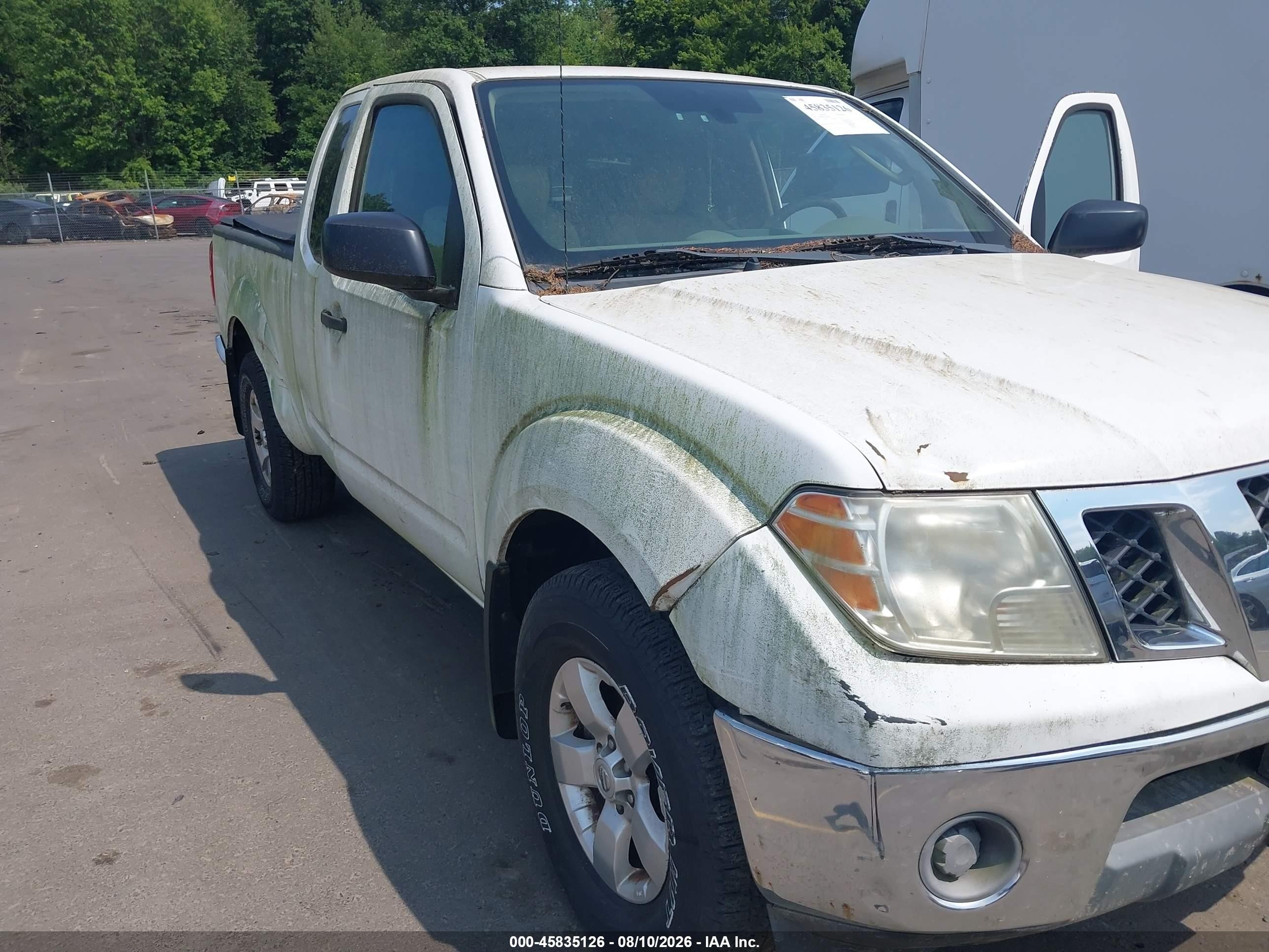 2010 Nissan Frontier Se White vin: 1N6AD0CW9AC426615