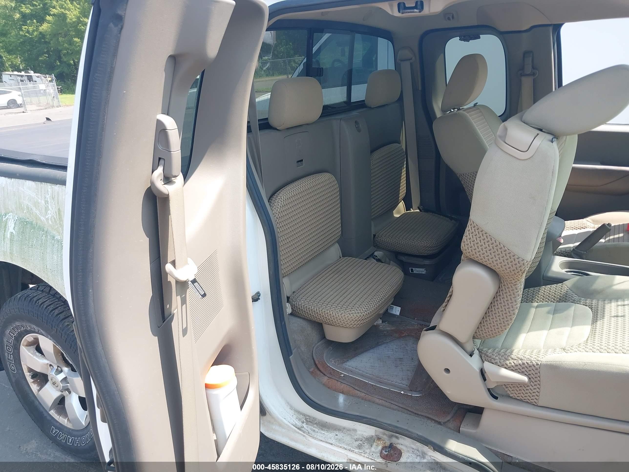 2010 Nissan Frontier Se White vin: 1N6AD0CW9AC426615