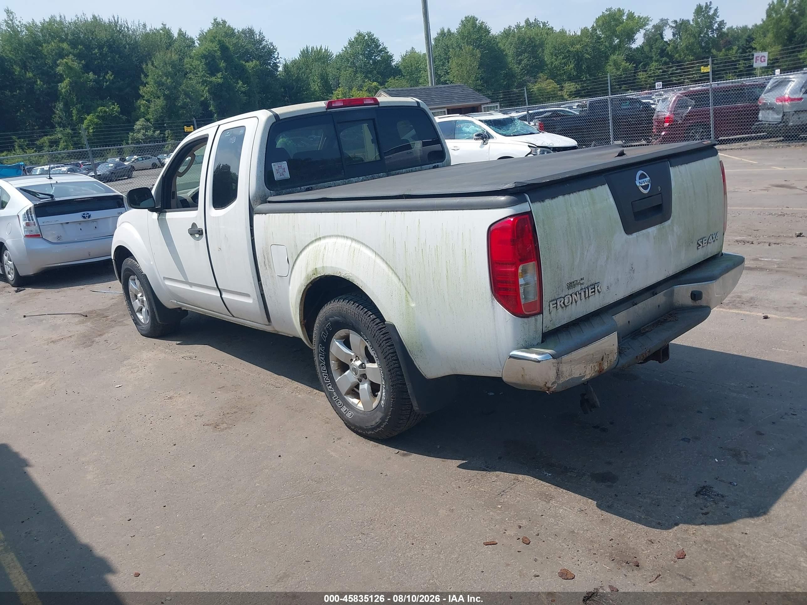 2010 Nissan Frontier Se White vin: 1N6AD0CW9AC426615