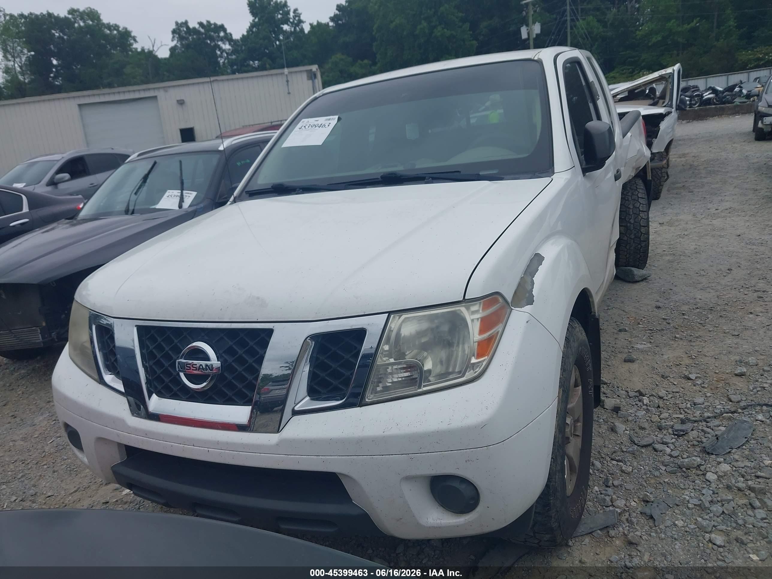2012 Nissan Frontier Sv White vin: 1N6AD0CW9CC418792