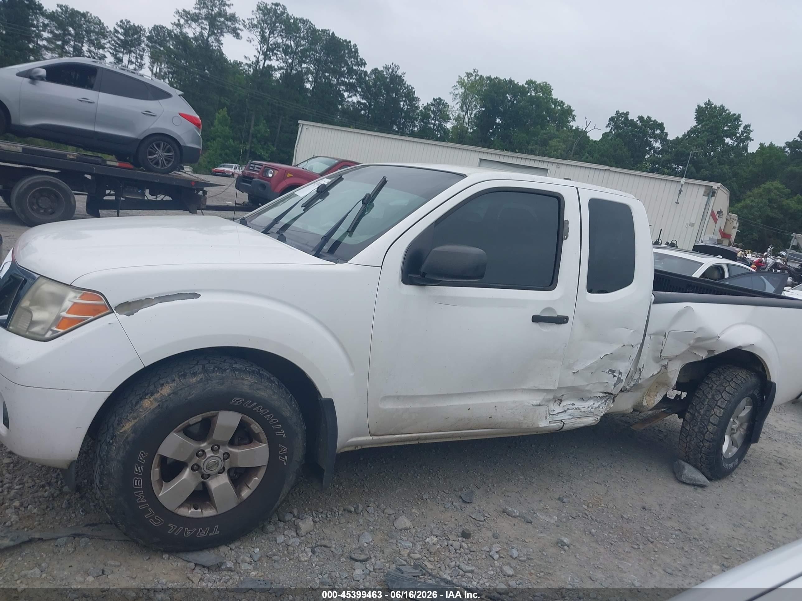 2012 Nissan Frontier Sv White vin: 1N6AD0CW9CC418792