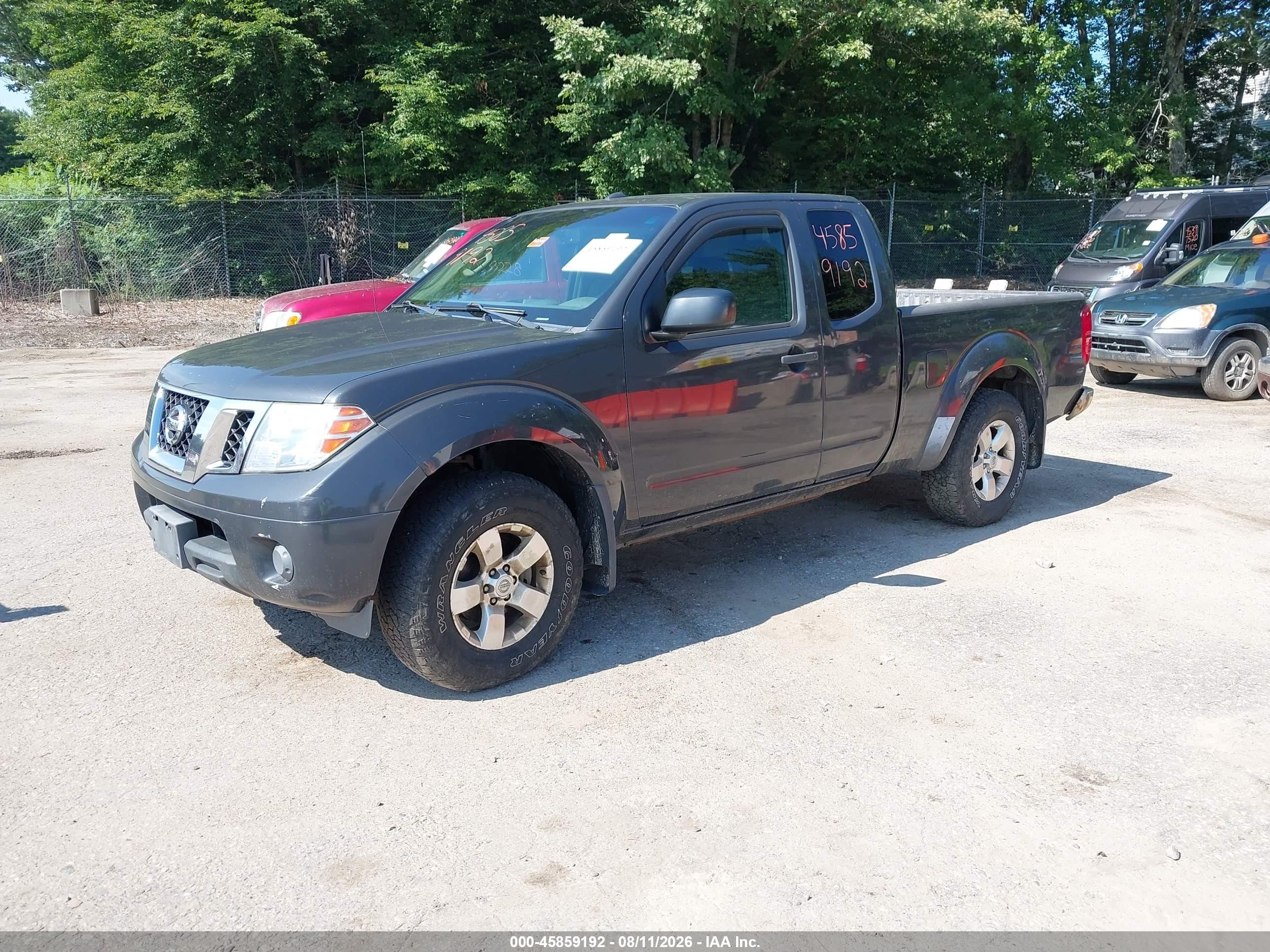 2012 Nissan Frontier Sv Gray vin: 1N6AD0CW9CC436662