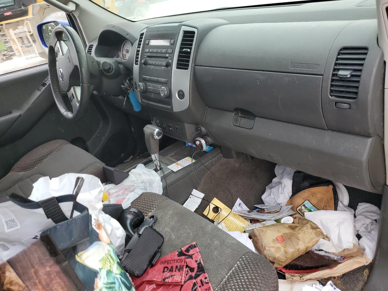 2012 Nissan Frontier Sv V6 Blue vin: 1N6AD0CW9CC467703 Damage: Right Front Carpet, Stained, Permanent