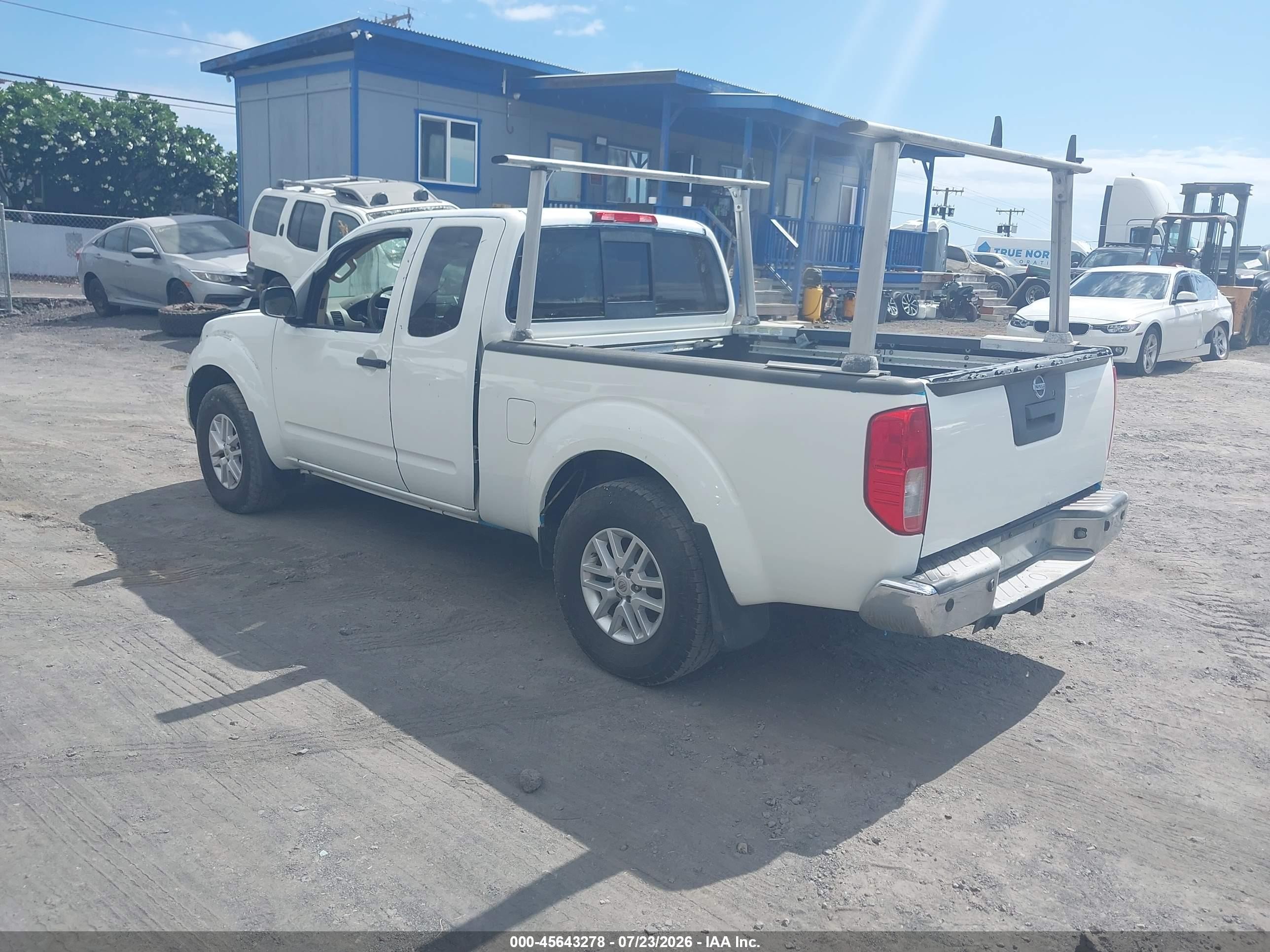 2015 Nissan Frontier Sv White vin: 1N6AD0CWXFN756601