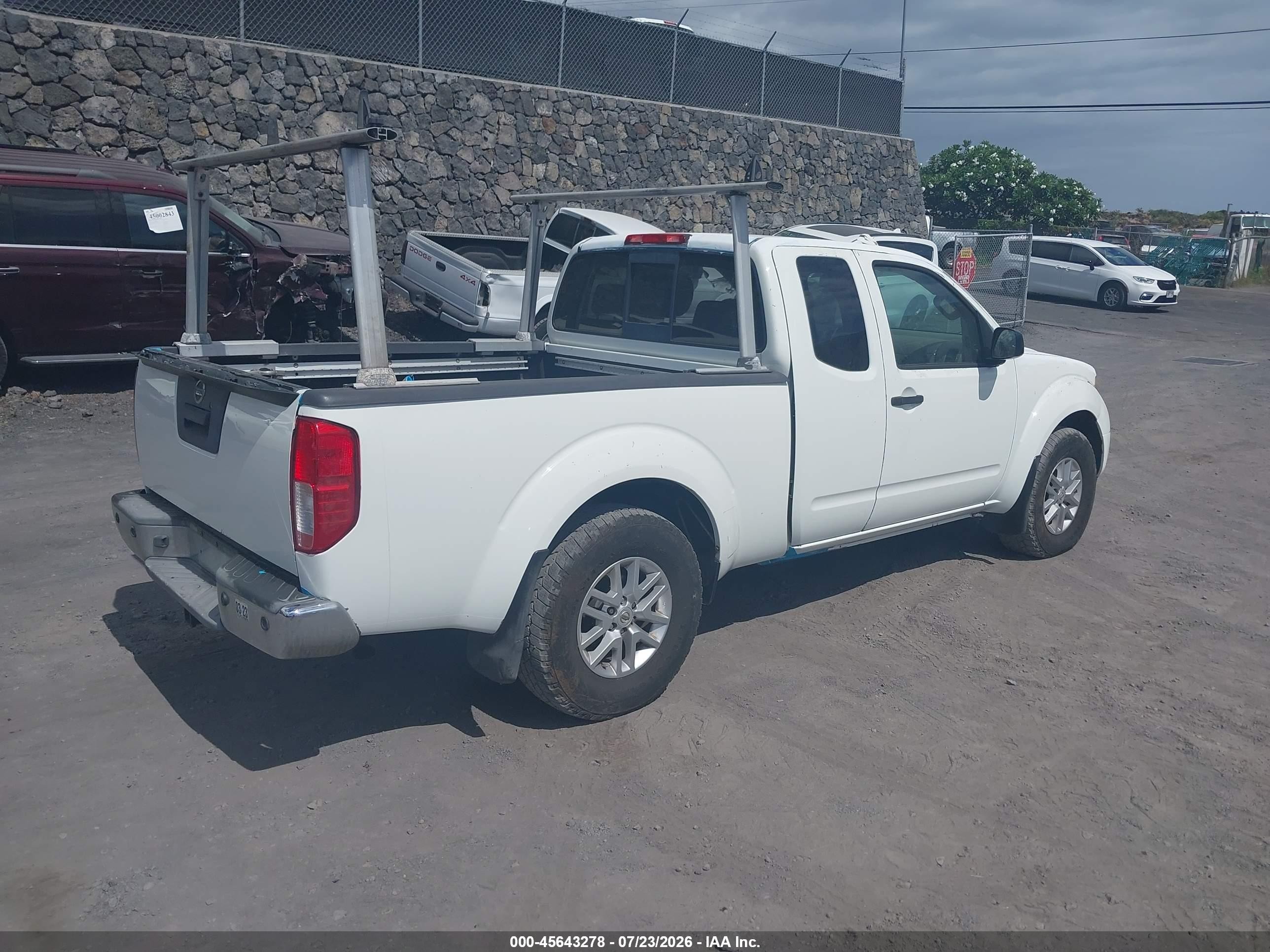 2015 Nissan Frontier Sv White vin: 1N6AD0CWXFN756601